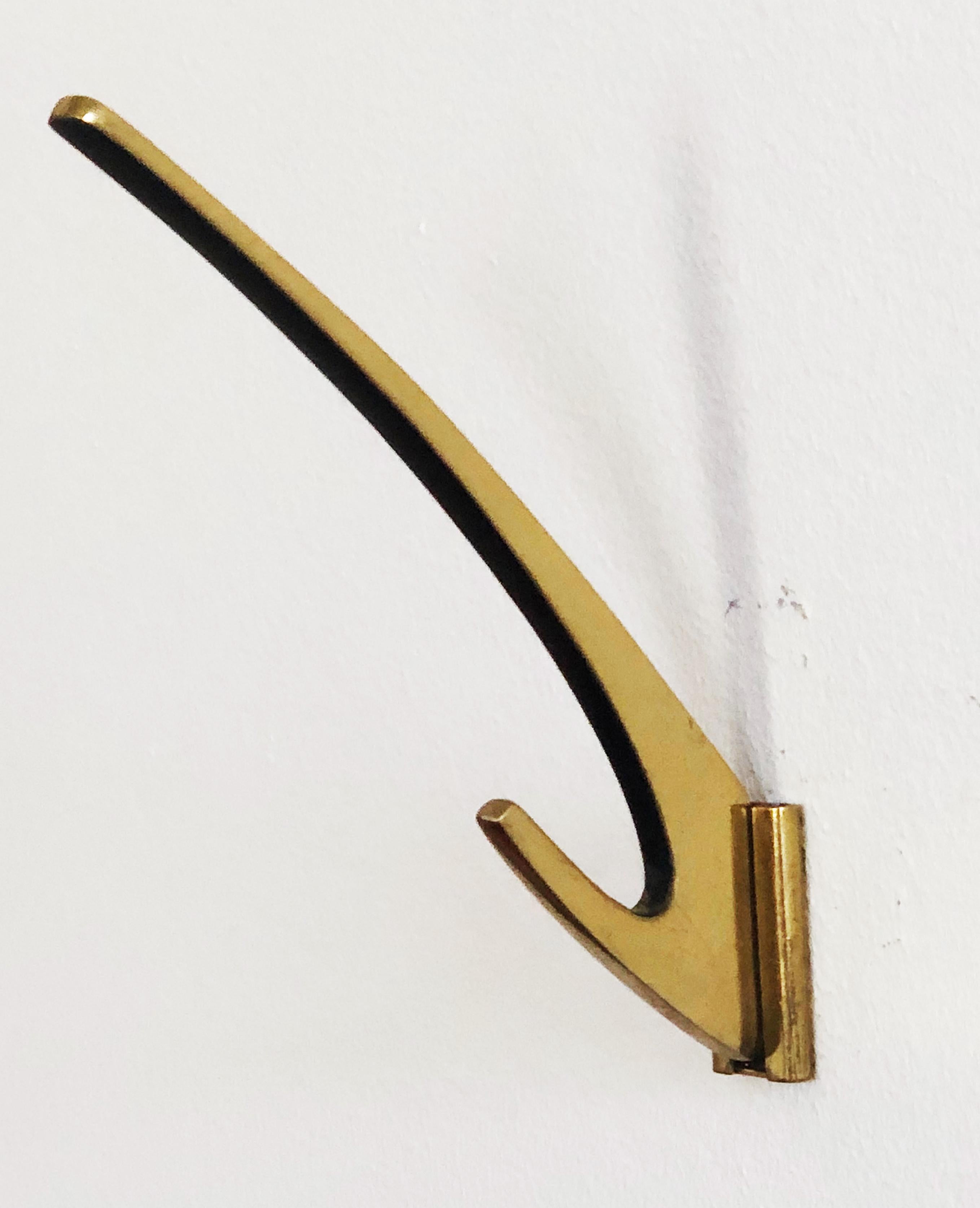 Brass hooks manufactured by Hertha Baller in Austria in the 1950s.
2 available.