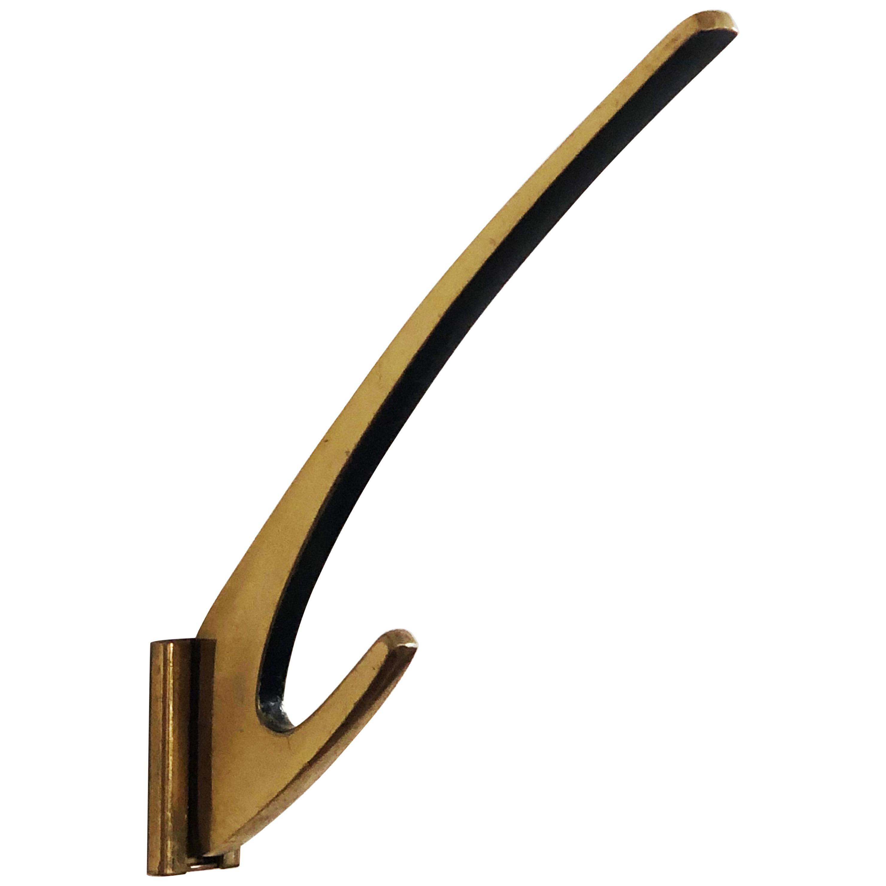 Brass Coat Wall Hooks by Hertha Baller