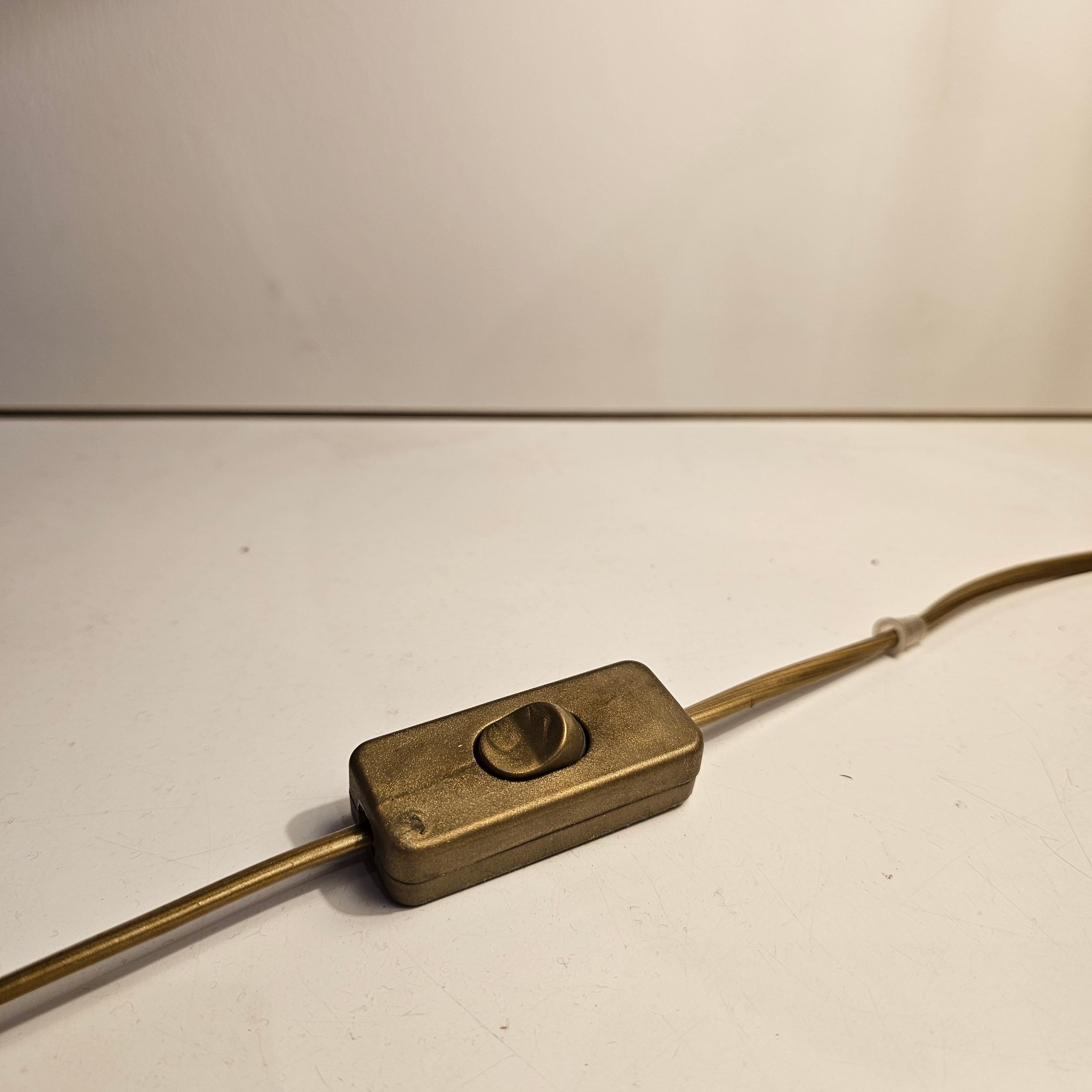 French Brass Cobra Minimalistic Table Lamp