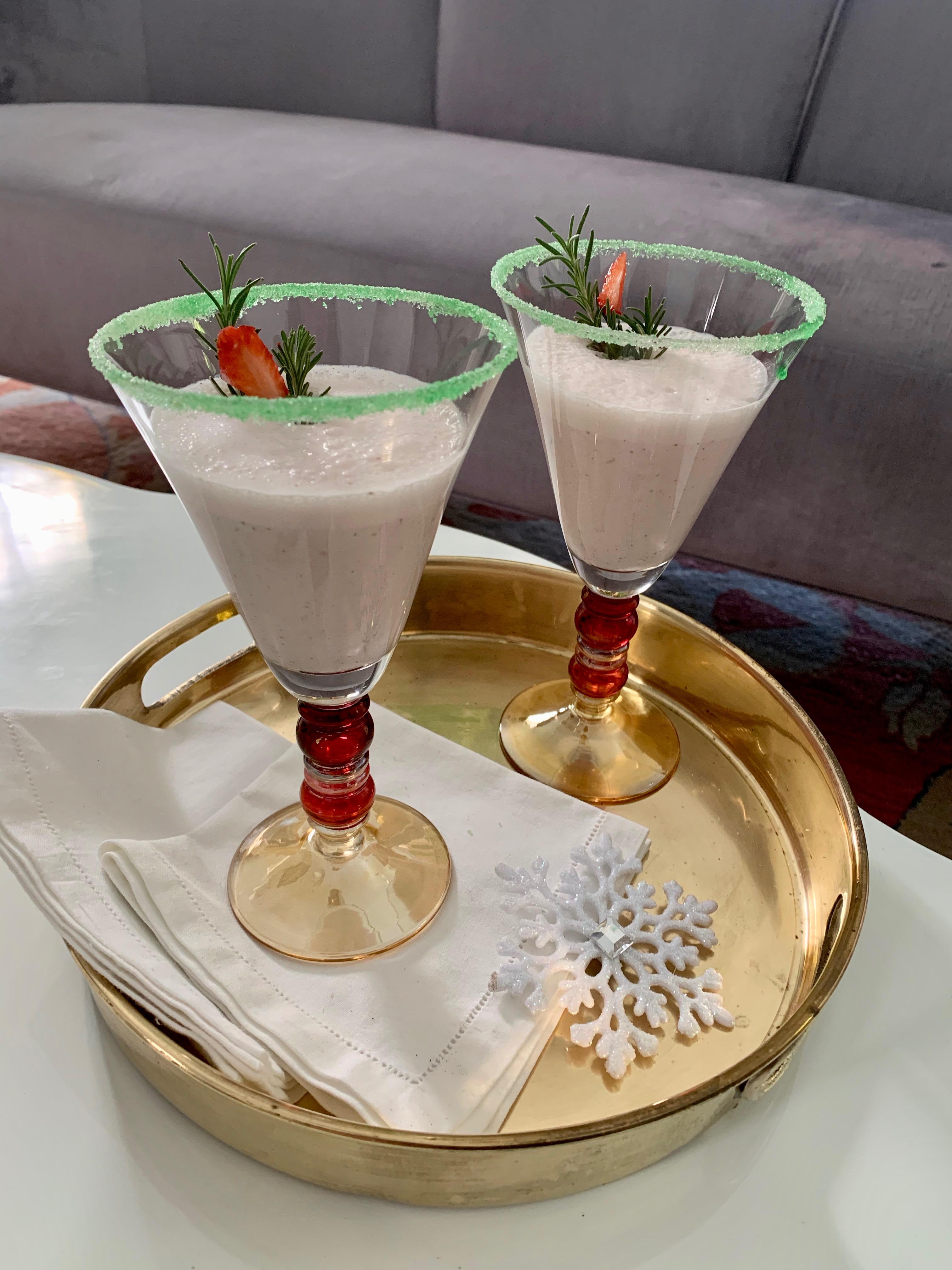 Mid-Century Modern Brass Cocktail Tray