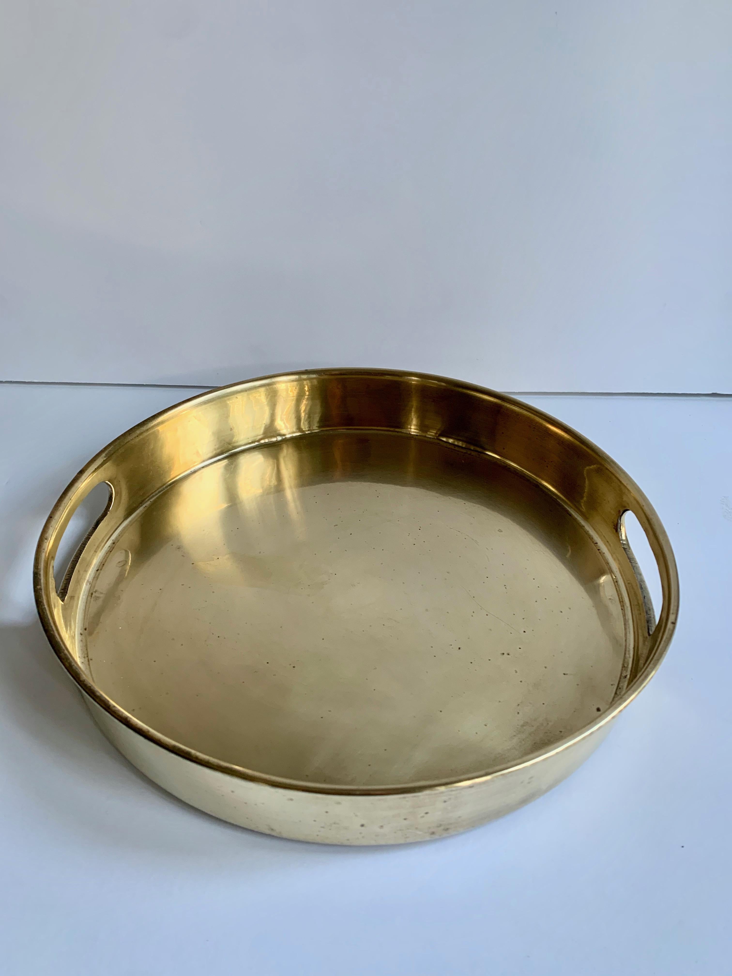 Polished Brass Cocktail Tray