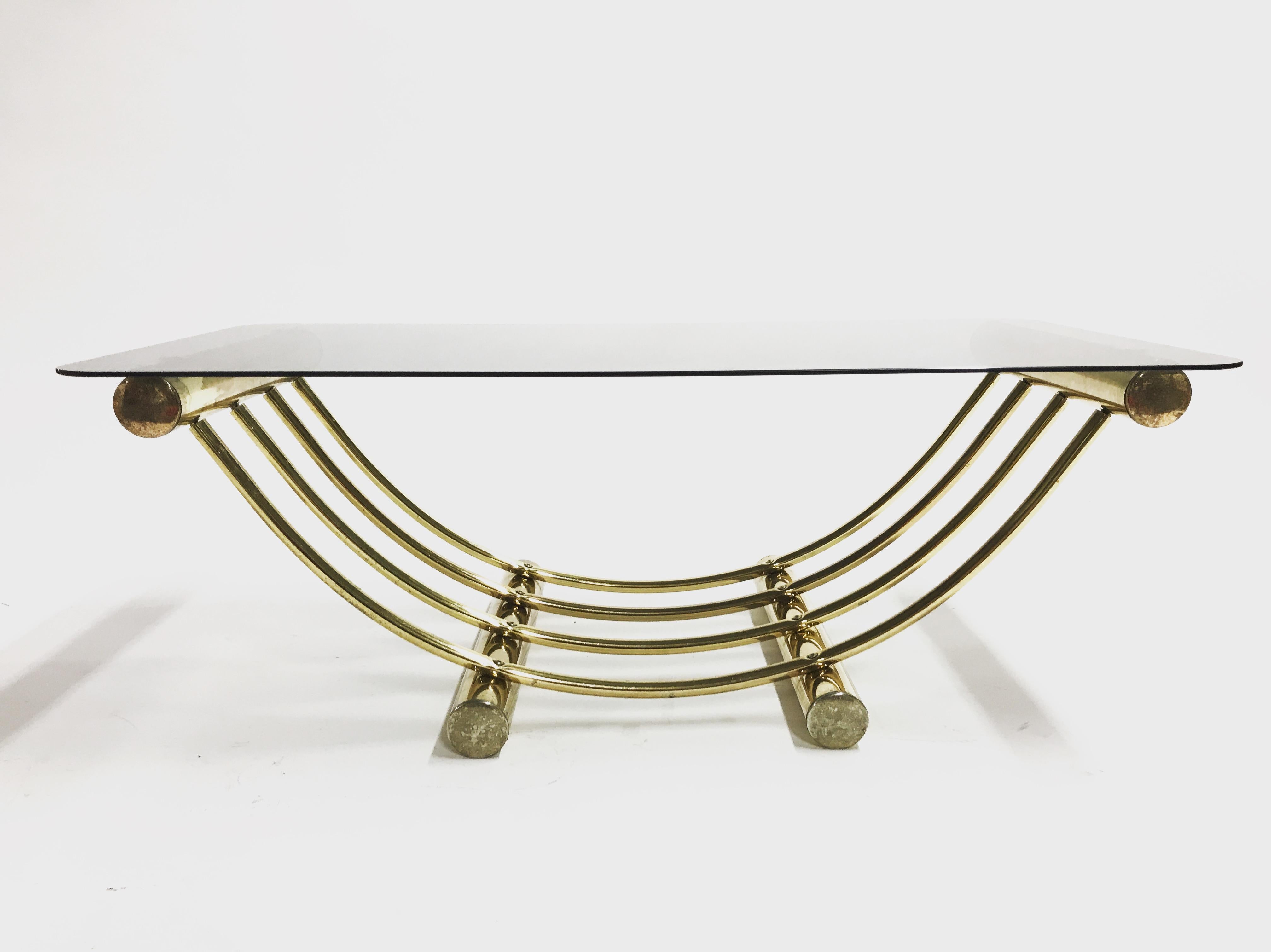 Brass Coffee Table, 1970s 5