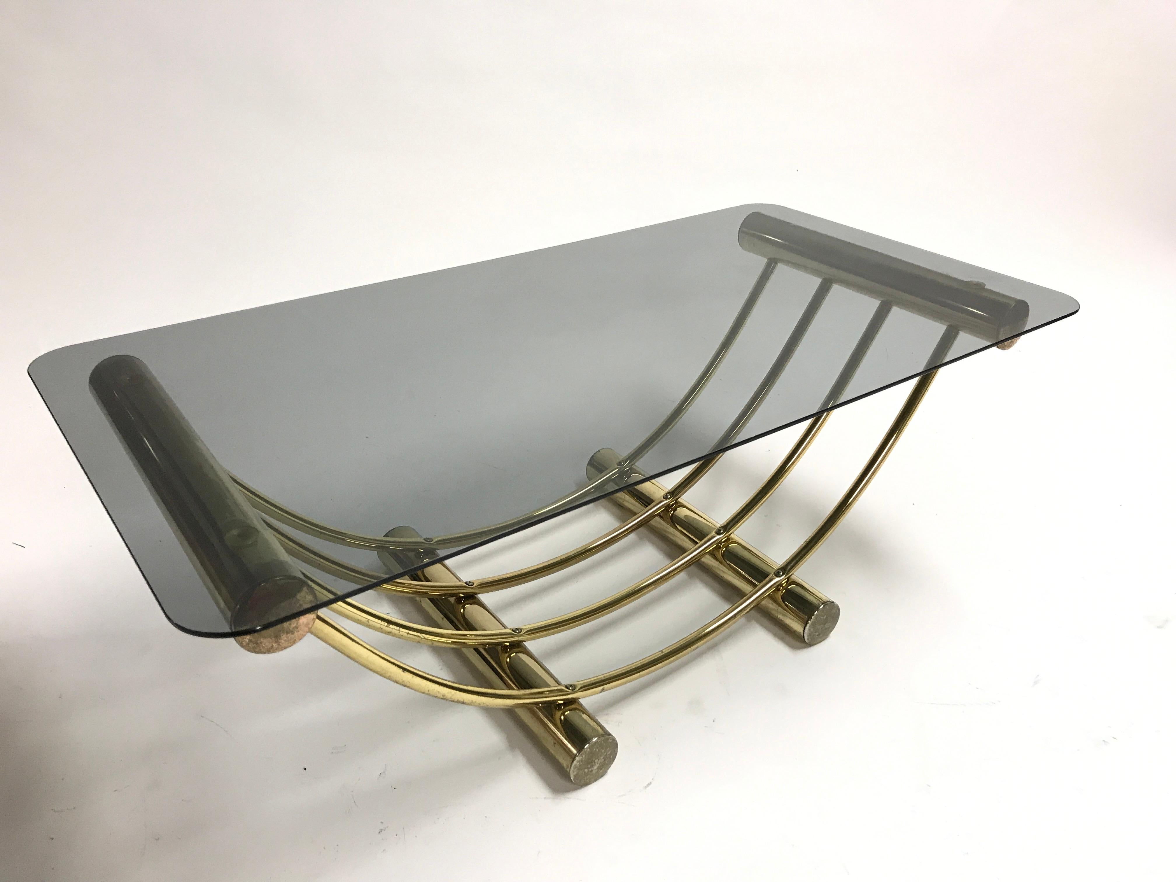 Brass Coffee Table, 1970s 2