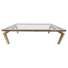 Table basse en laiton par, 1970