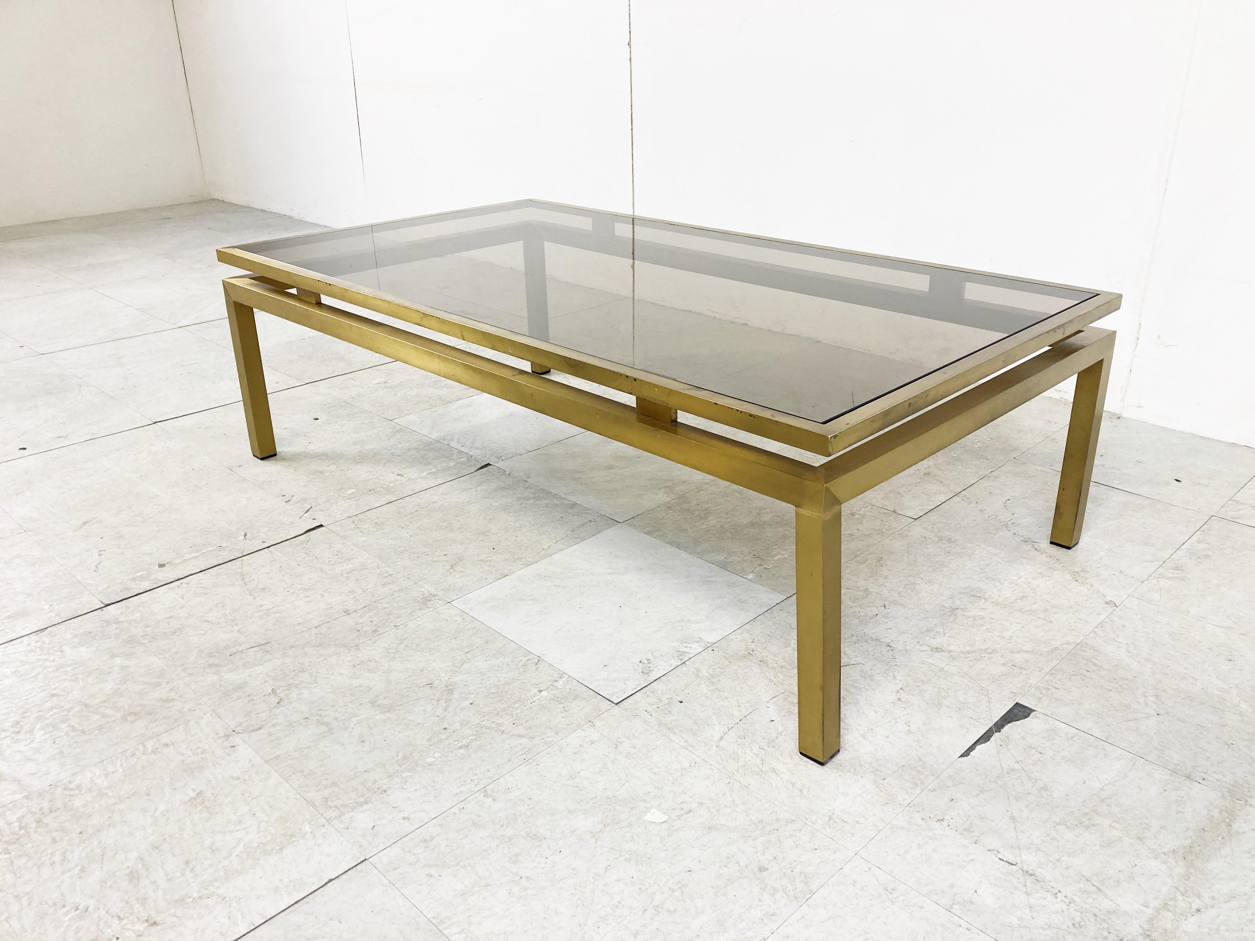 Brass Coffee Table by Guy Lefevre, 1970s 2