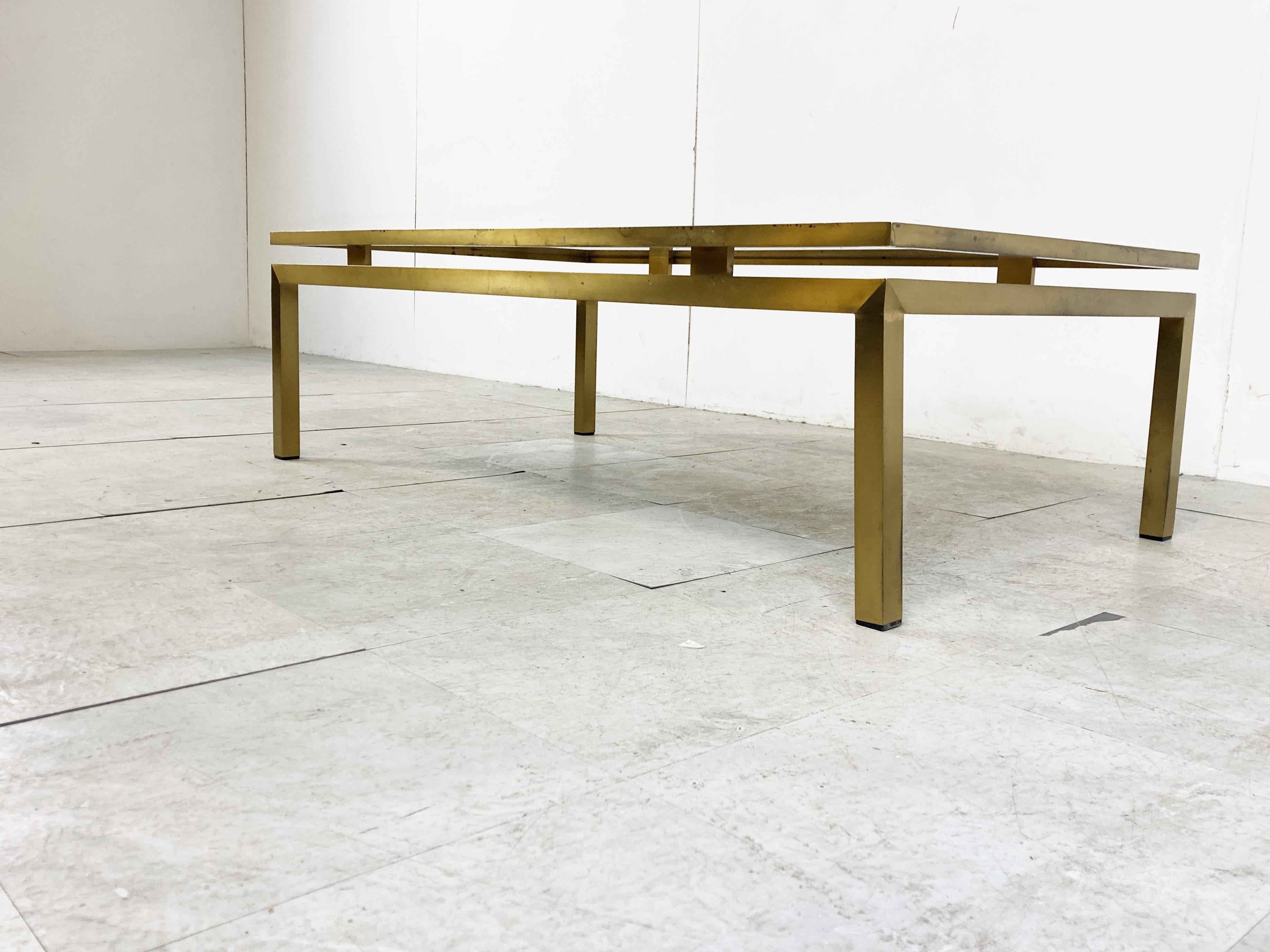 Brass Coffee Table by Guy Lefevre, 1970s 3