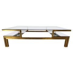 Mesa de centro de latón de Guy Lefevre, años 70