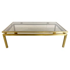 Brass Coffee Table by Guy Lefevre, 1970s