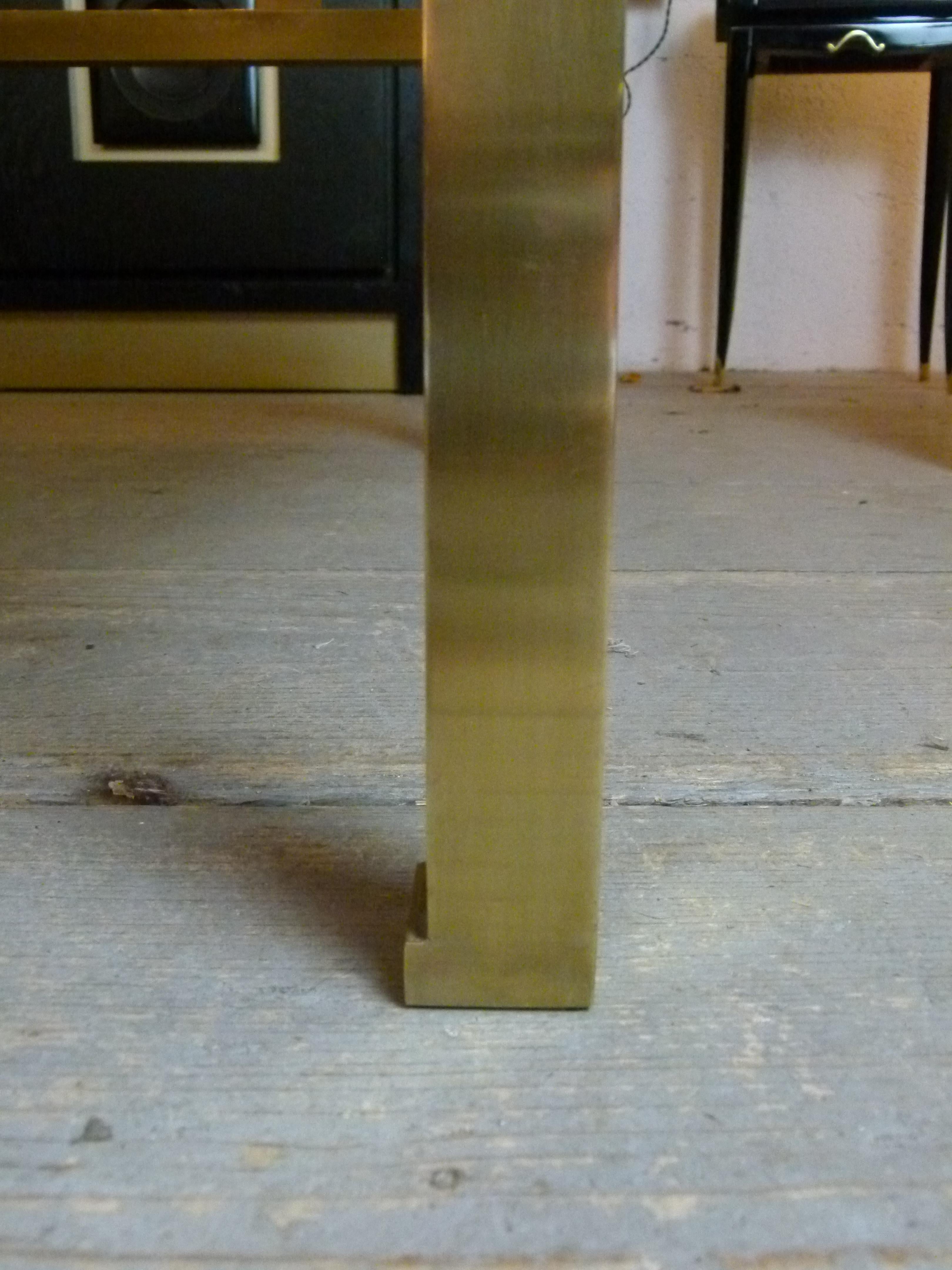 Brass Coffee Table by Guy Lefevre for Jansen, 1970 In Good Condition In Saint-Ouen, FR