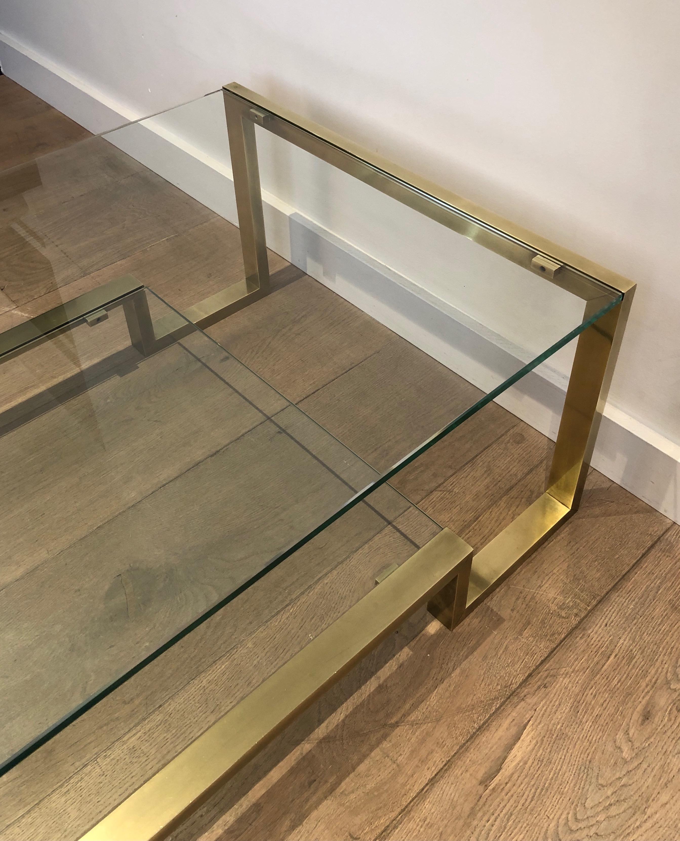 Brass Coffee Table by Guy Lefèvre for Maison Jansen 3