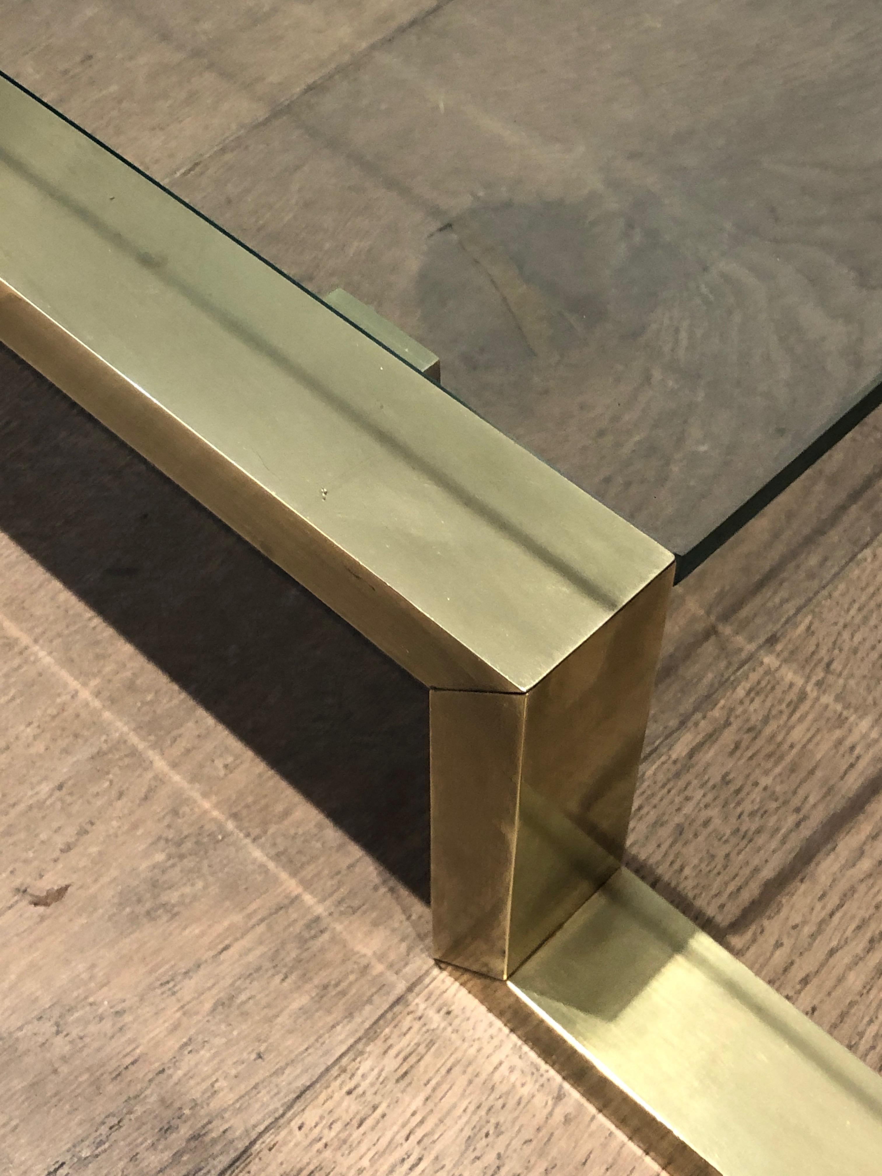 Brass Coffee Table by Guy Lefèvre for Maison Jansen For Sale 10