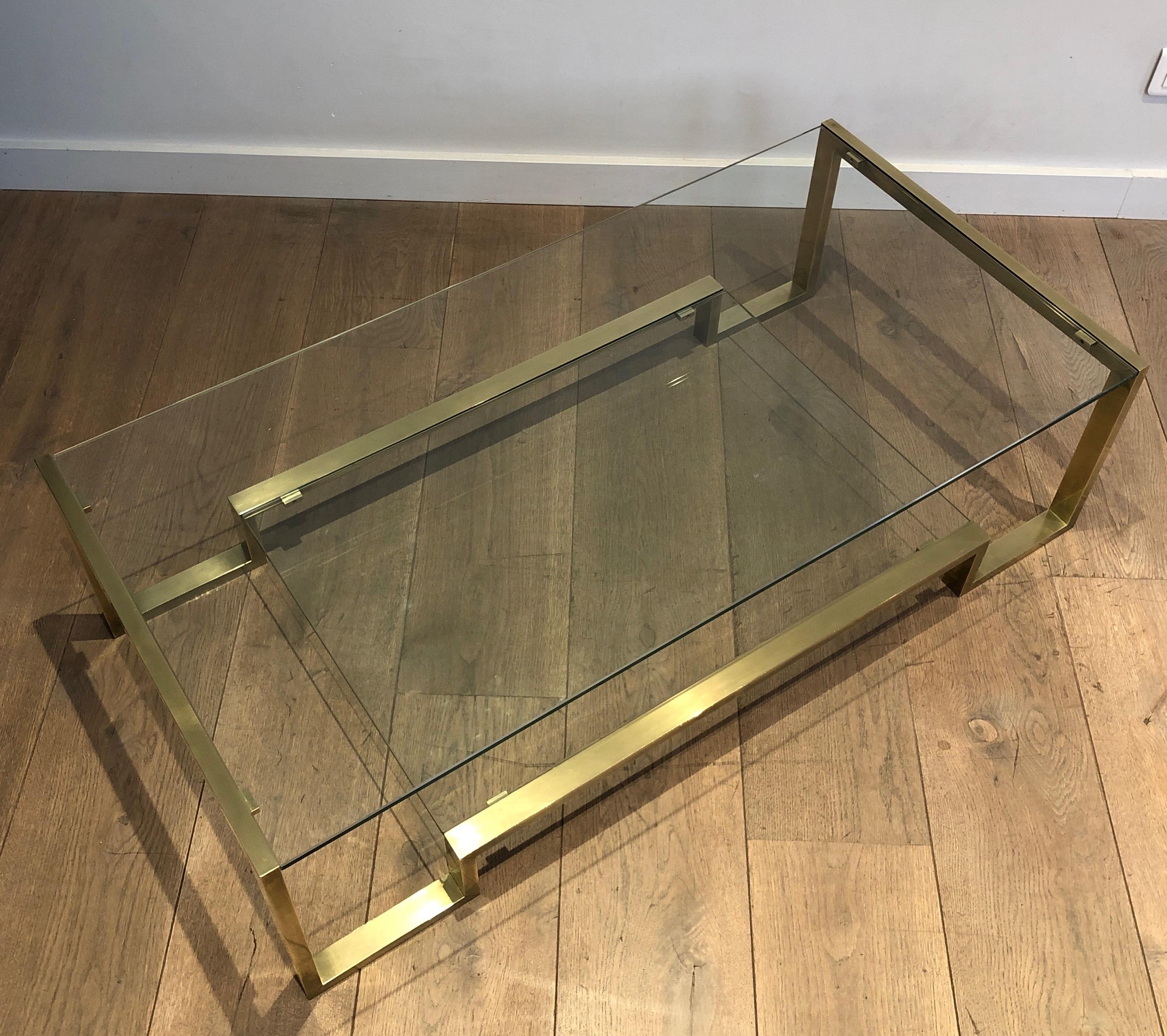 Brass Coffee Table by Guy Lefèvre for Maison Jansen 13