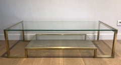 Brass Coffee Table by Guy Lefèvre for Maison Jansen