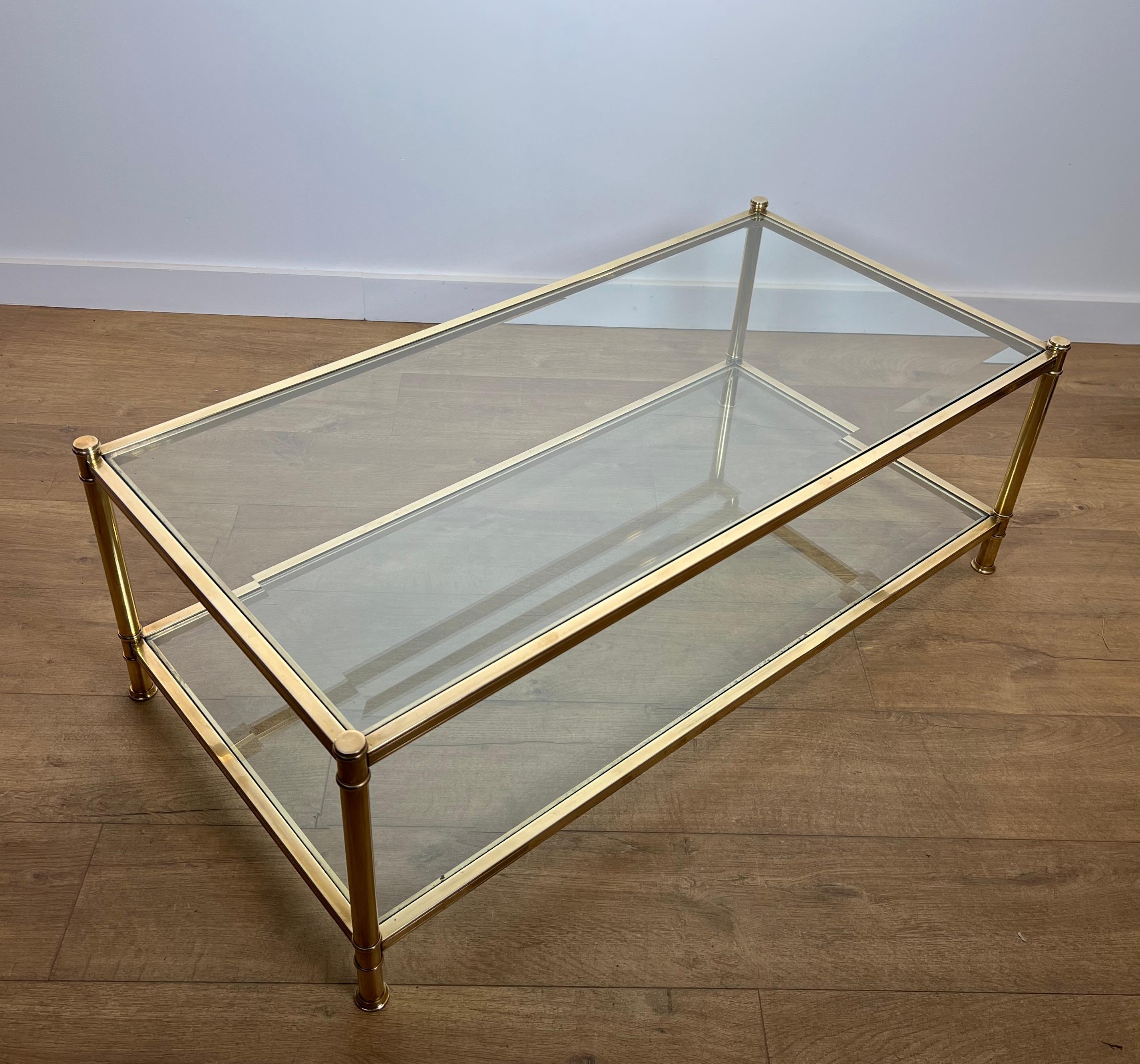 Table basse en laiton de Roche Bobois. Circa 1970 7