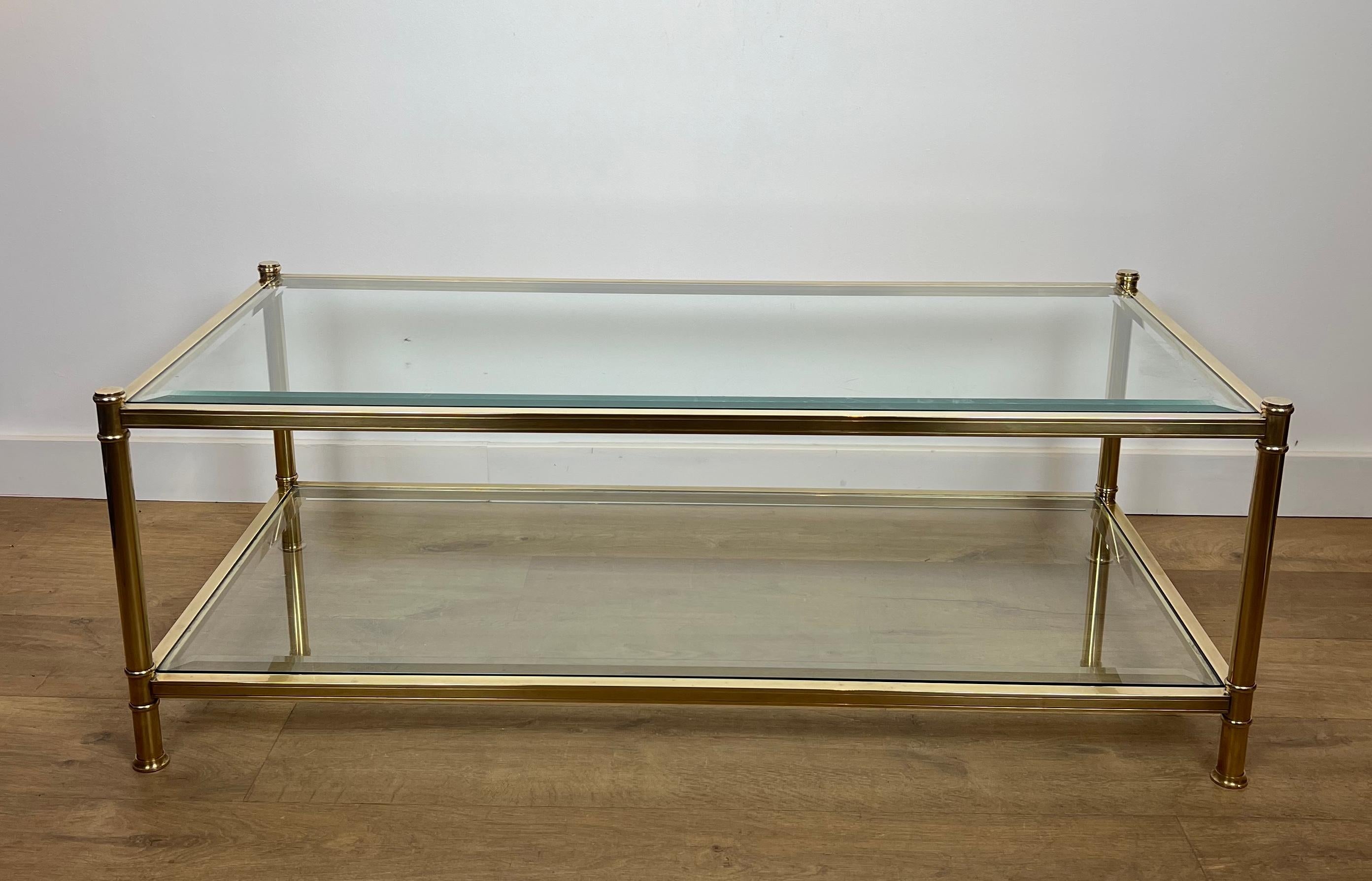 Table basse en laiton de Roche Bobois. Circa 1970 10