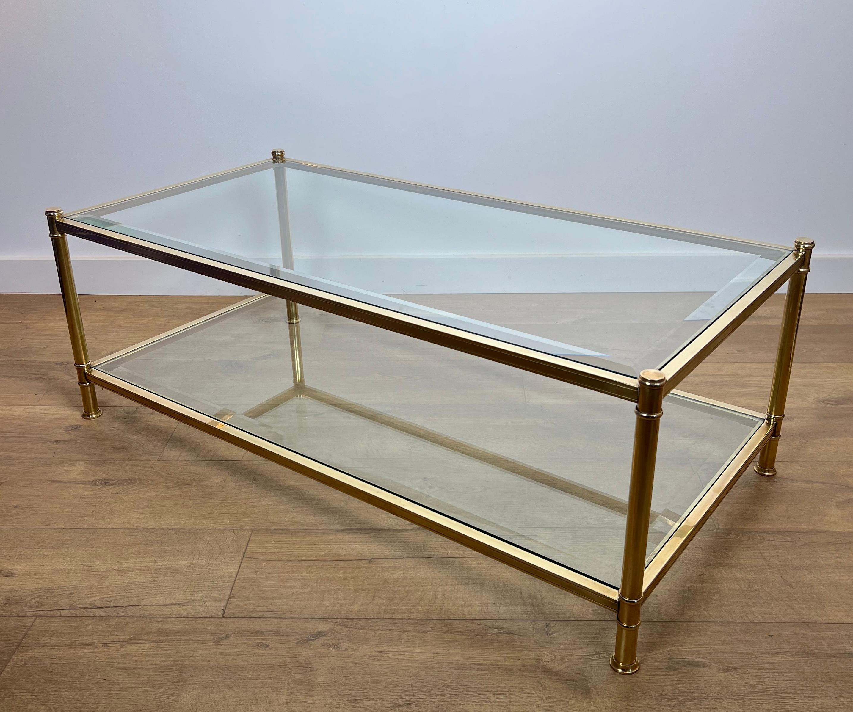 Table basse en laiton de Roche Bobois. Circa 1970 12