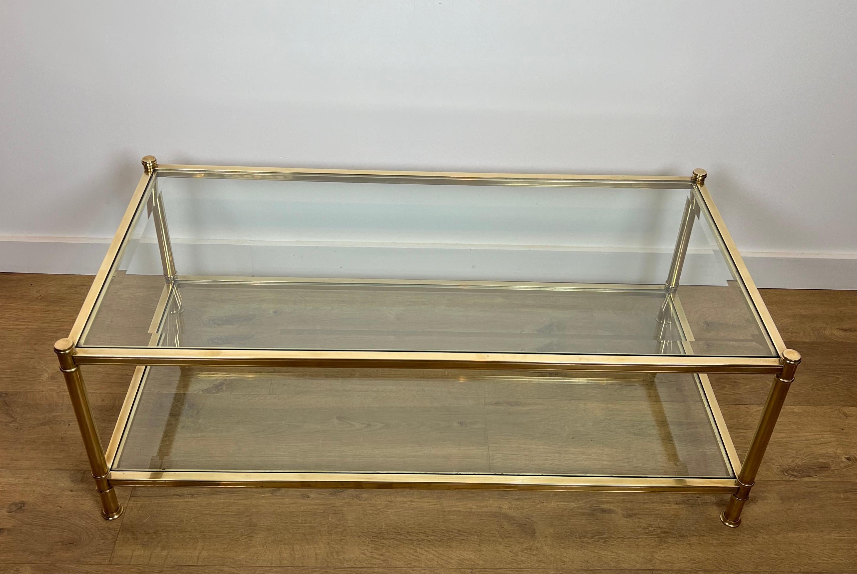 Table basse en laiton de Roche Bobois. Circa 1970 13