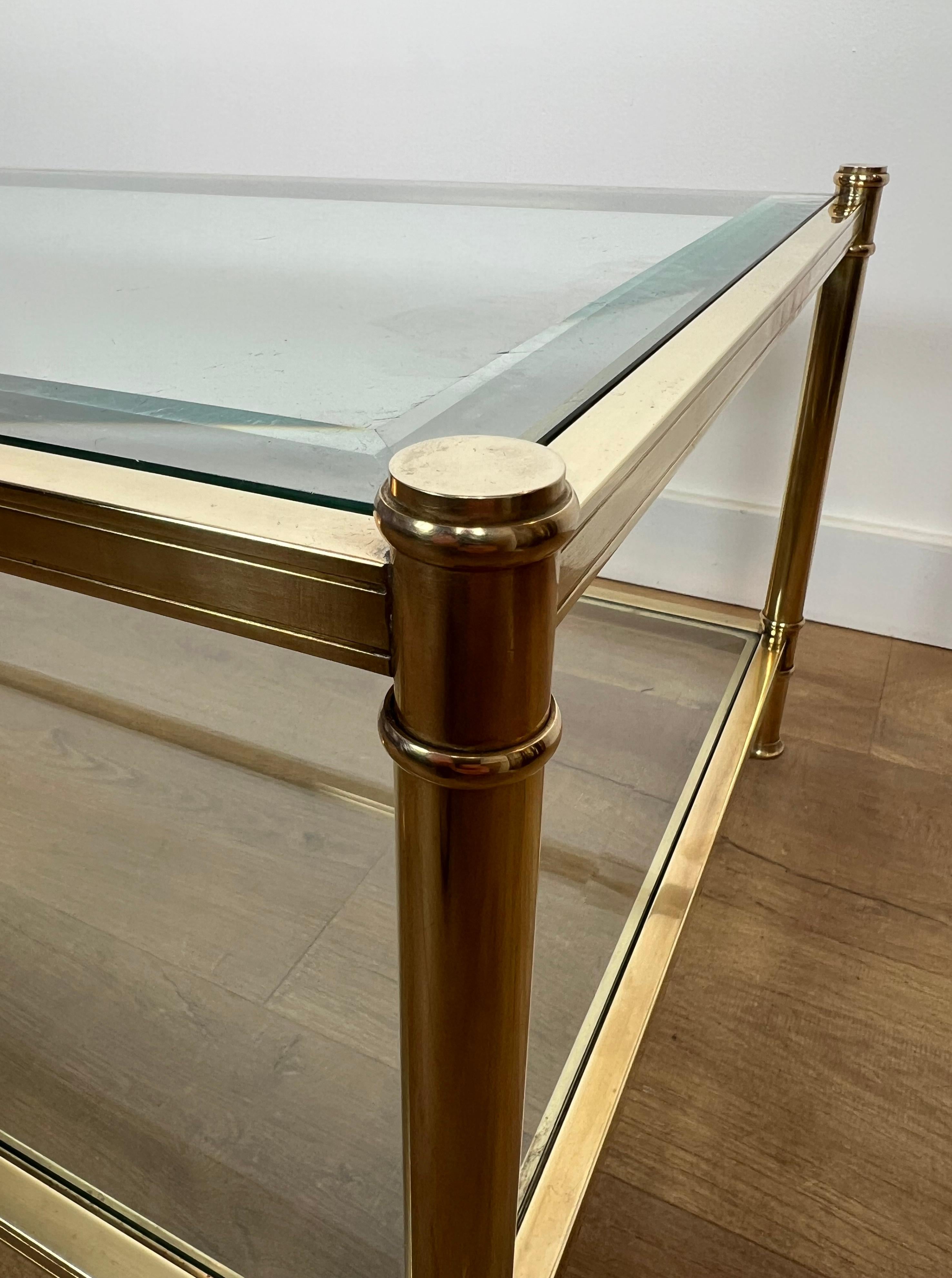Table basse en laiton de Roche Bobois. Circa 1970 2