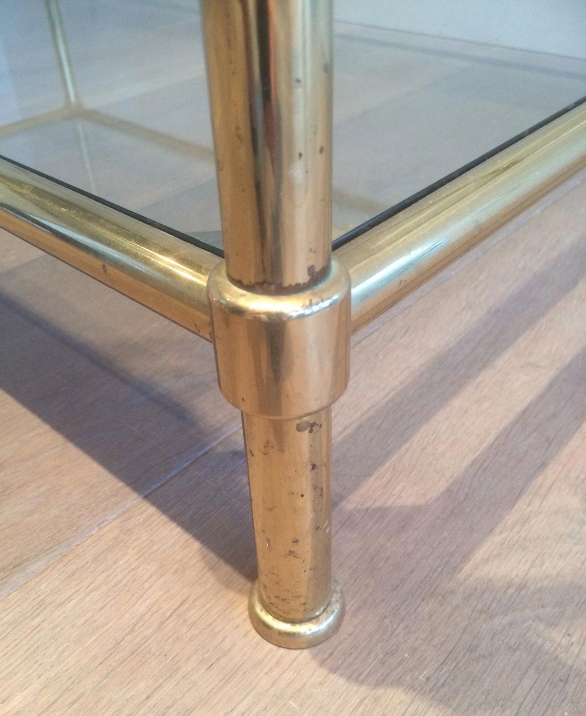 Mid-20th Century Brass Coffee Table, circa 1960