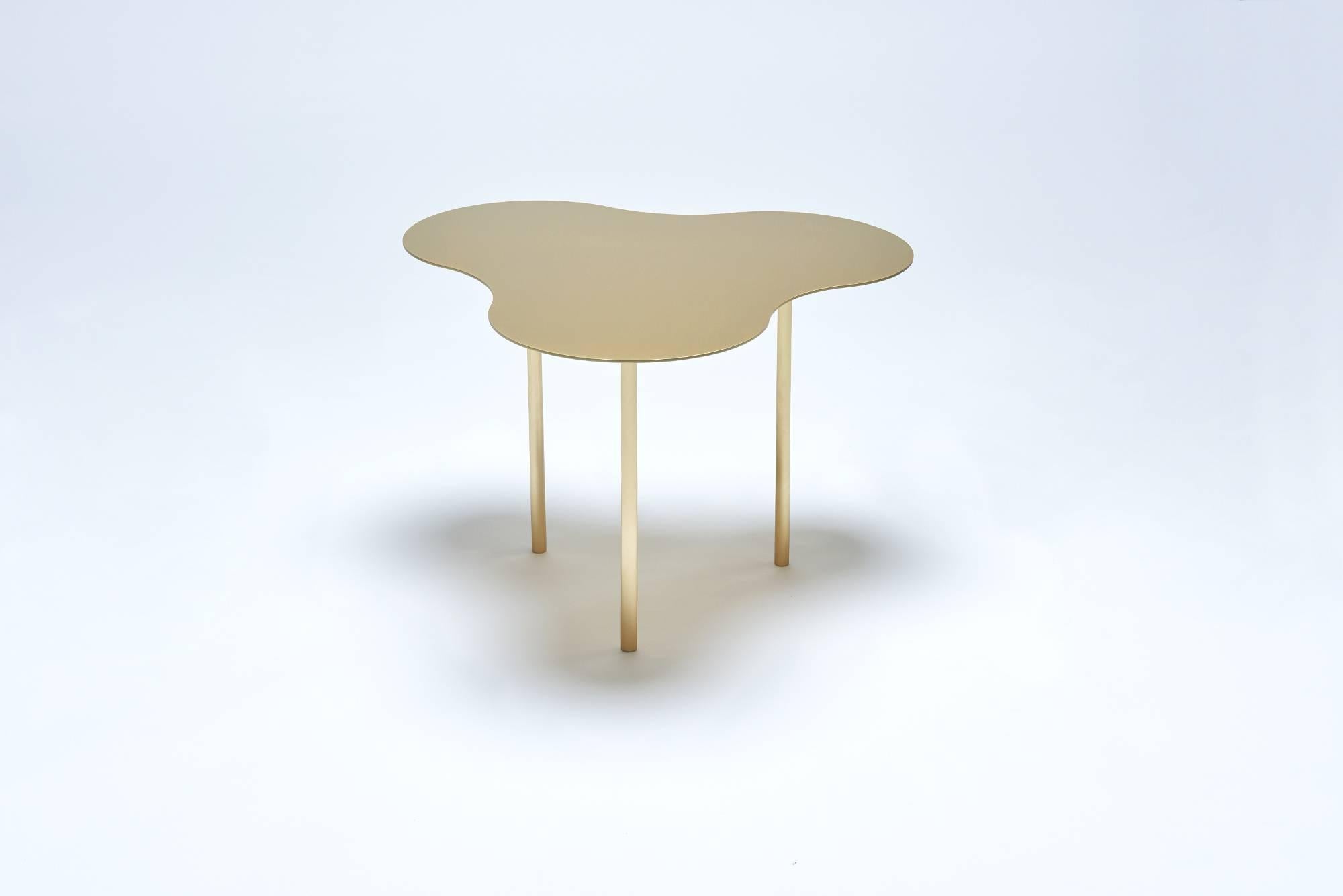 Organic Modern Brass Coffee Table Ensemble of 3 by Sebastian Scherer