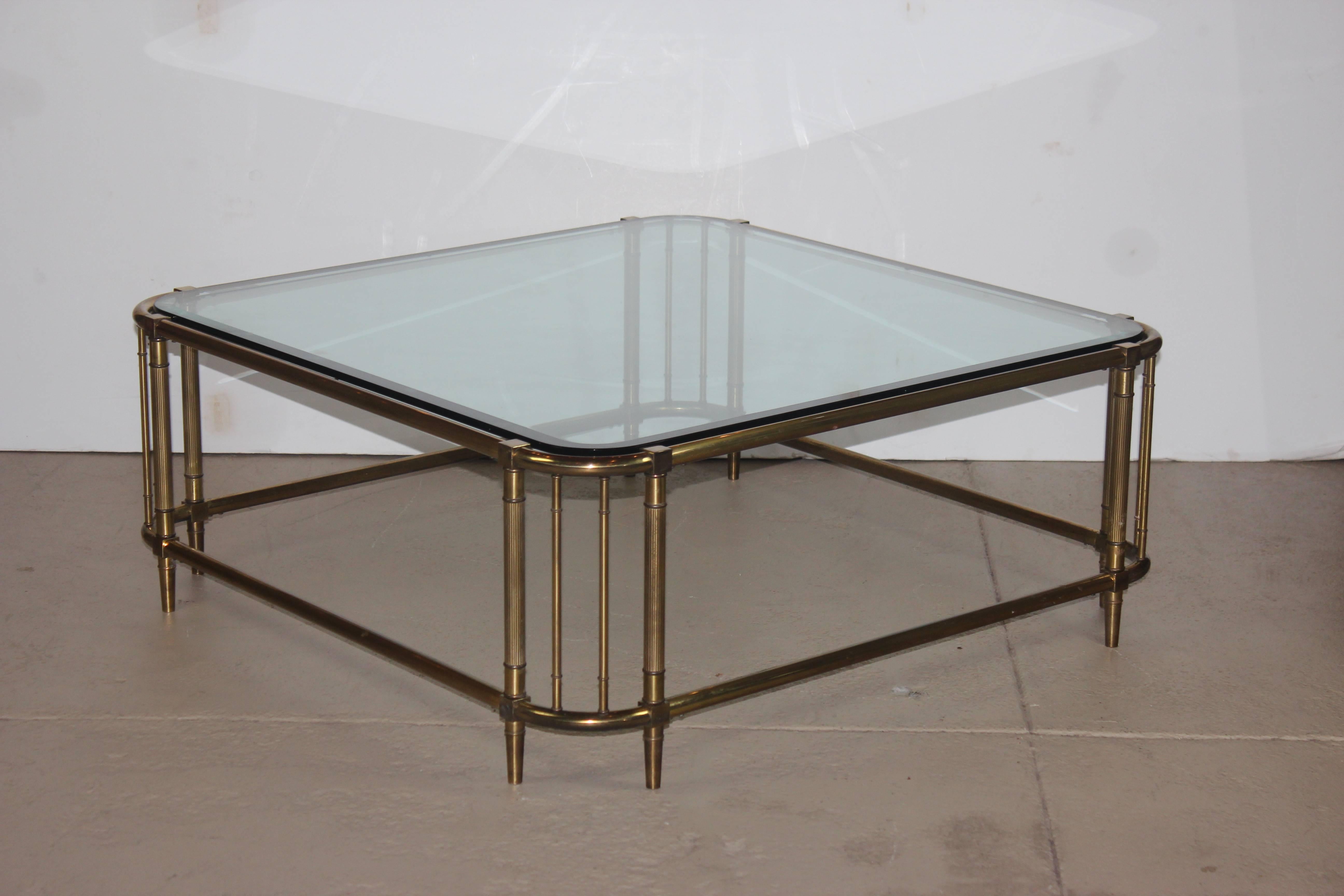 Brass Coffee Table In Good Condition In Pomona, CA