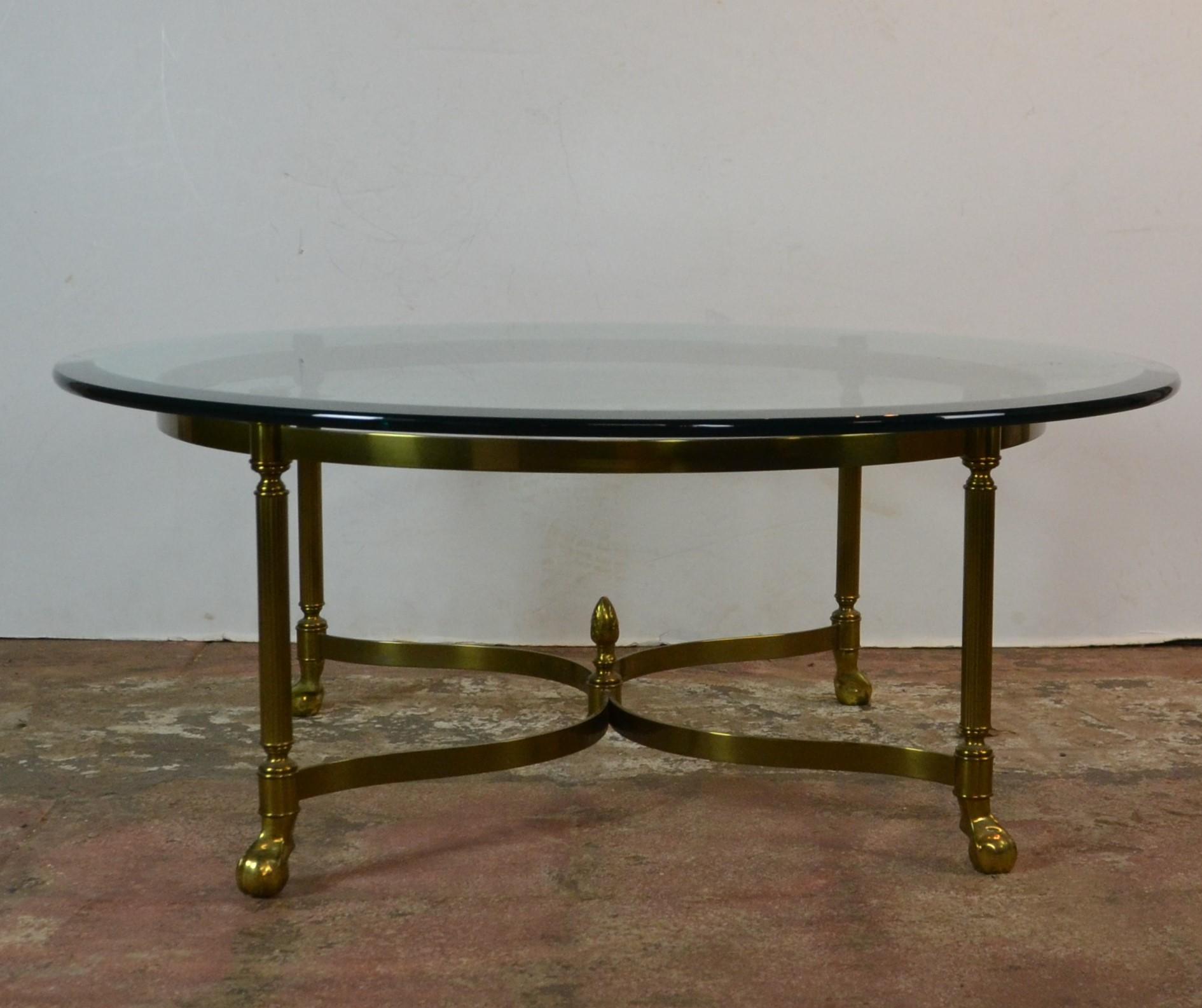 Brass Coffee Table In Good Condition In Pomona, CA