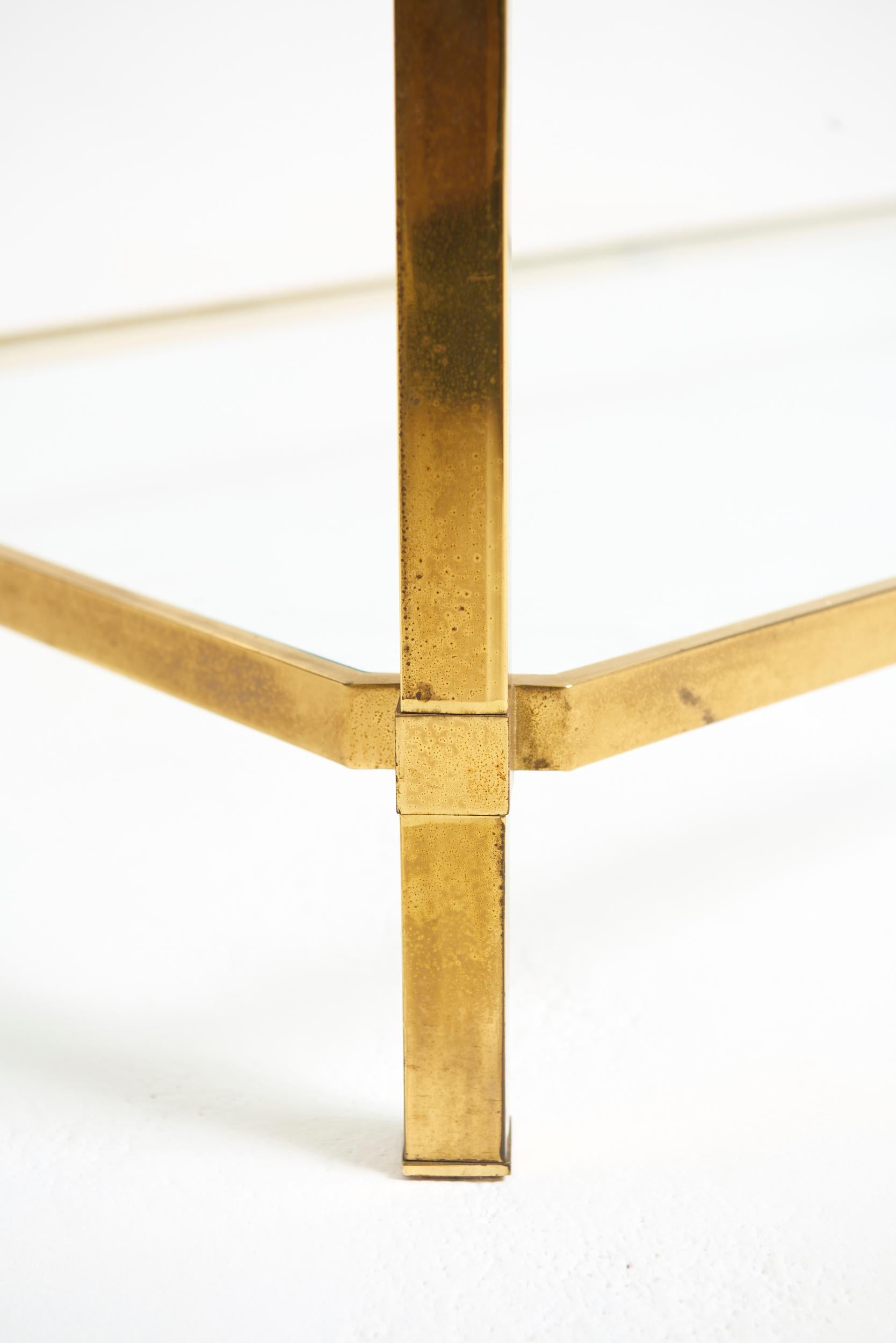 Brass Coffee Table For Sale 1