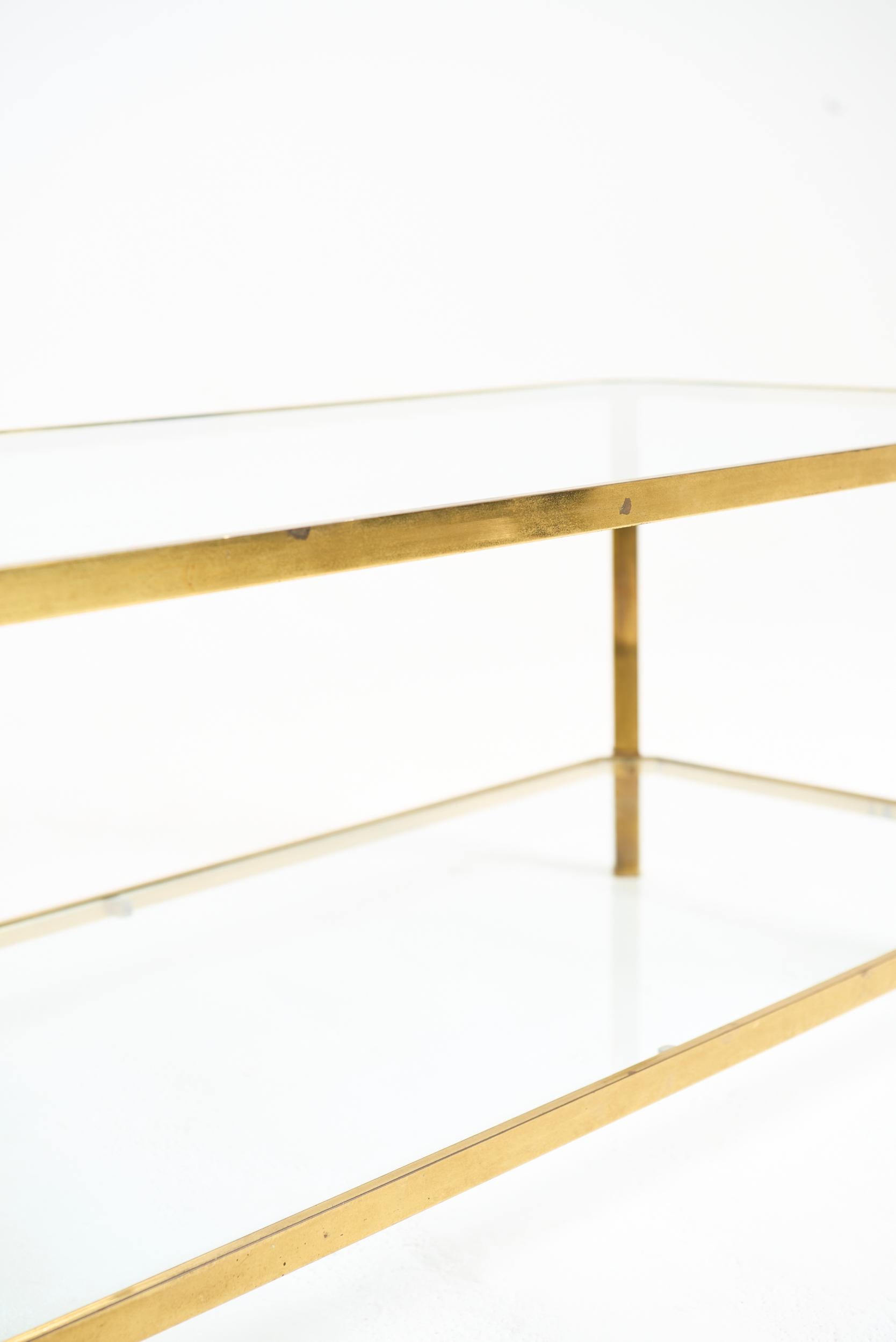 Brass Coffee Table For Sale 3