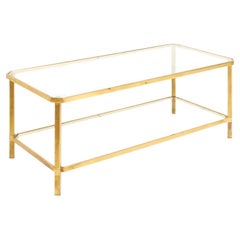 Vintage Brass Coffee Table
