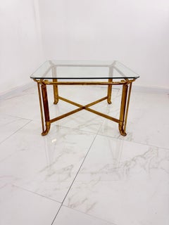 Brass Coffee Table inspired by the Hollywood Regency style, 1970s