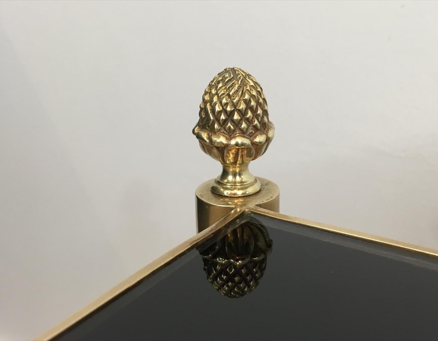 Brass Coffee Table, Maison Jansen For Sale 7