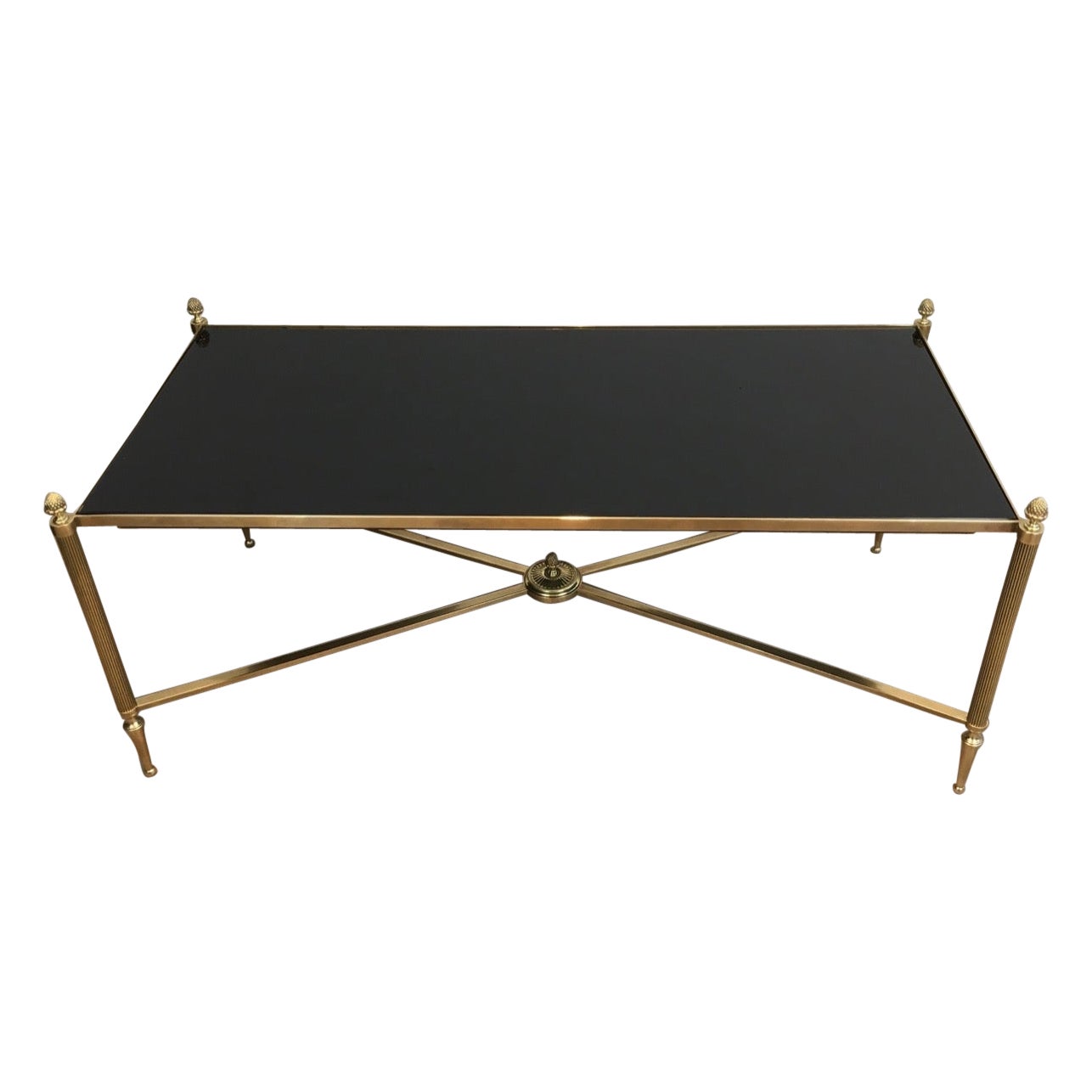 Brass Coffee Table, Maison Jansen
