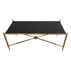 Brass Coffee Table, Maison Jansen