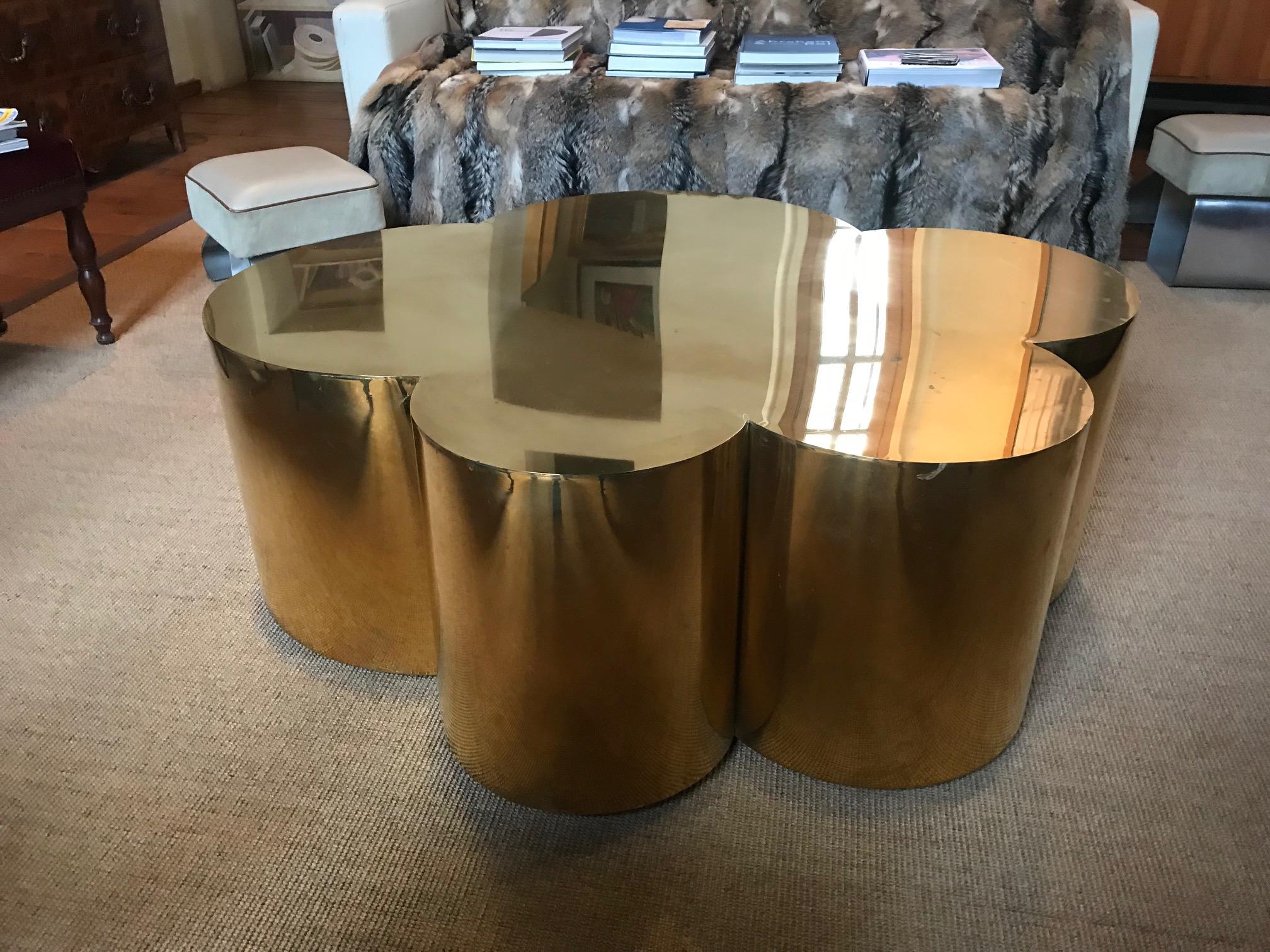 Portuguese Brass Coffee Table Model 