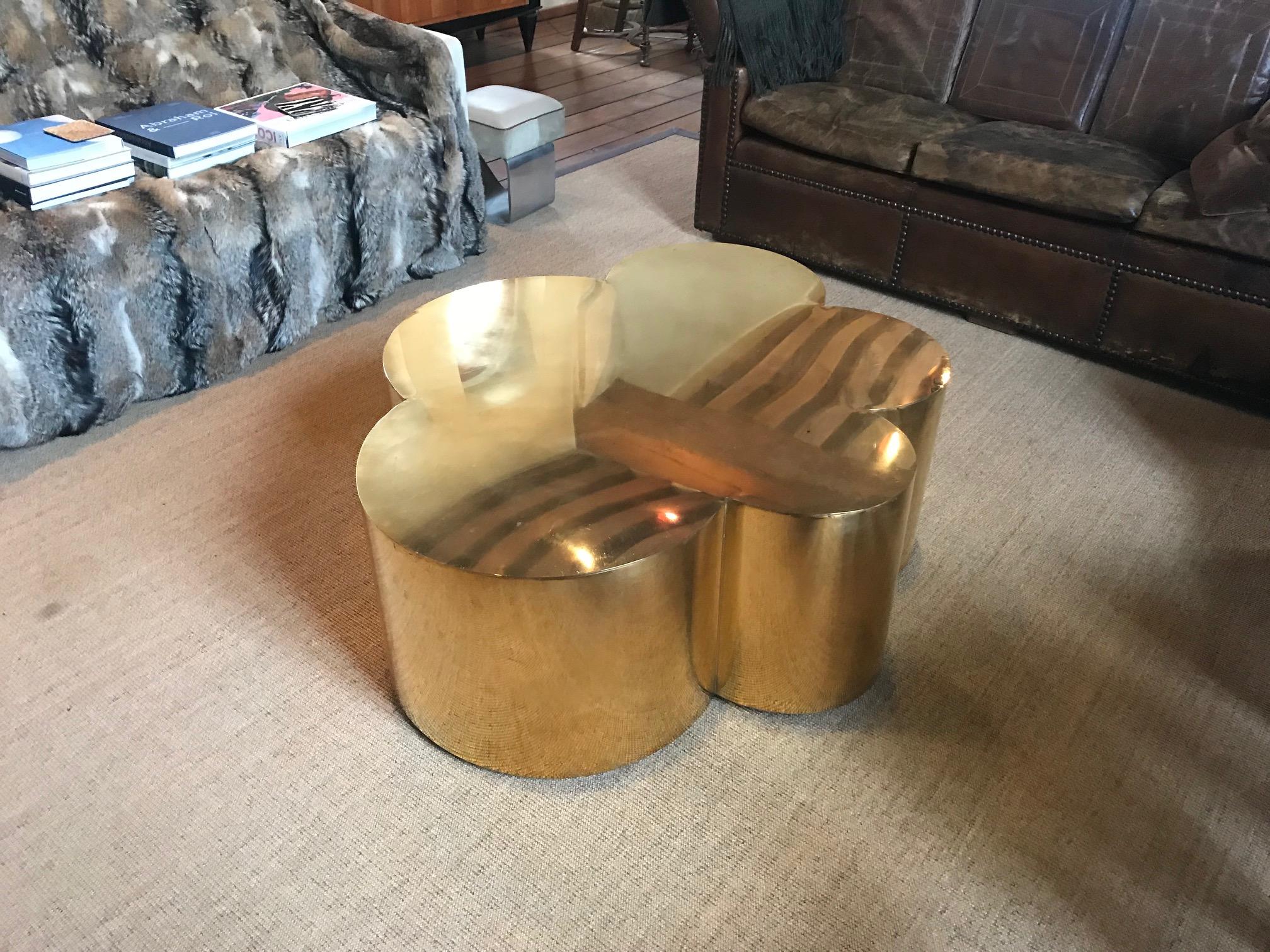Contemporary Brass Coffee Table Model 