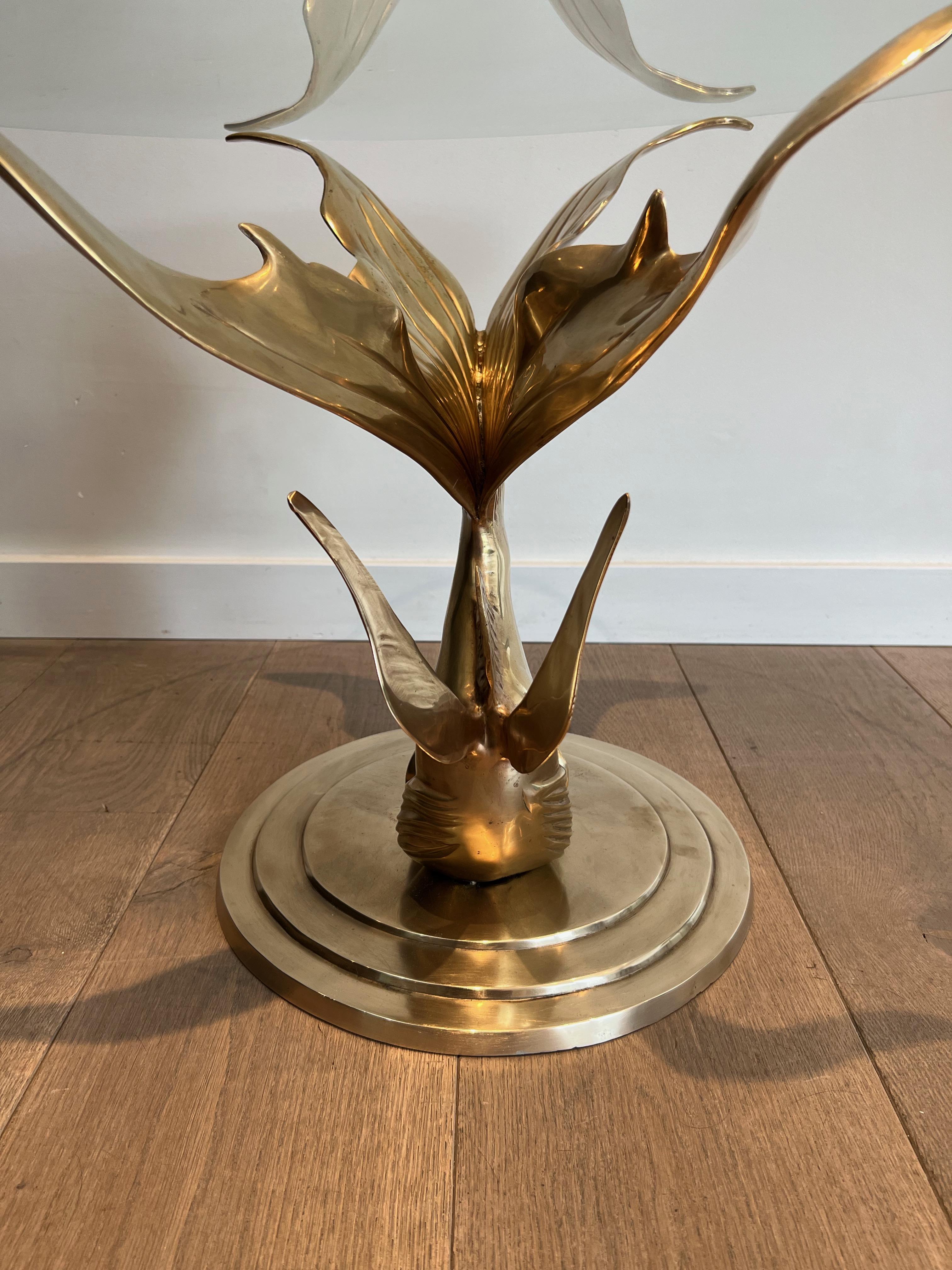 Brass Coffee Table representing a Fish For Sale 11