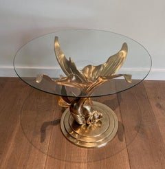 Brass Coffee Table representing a Fish