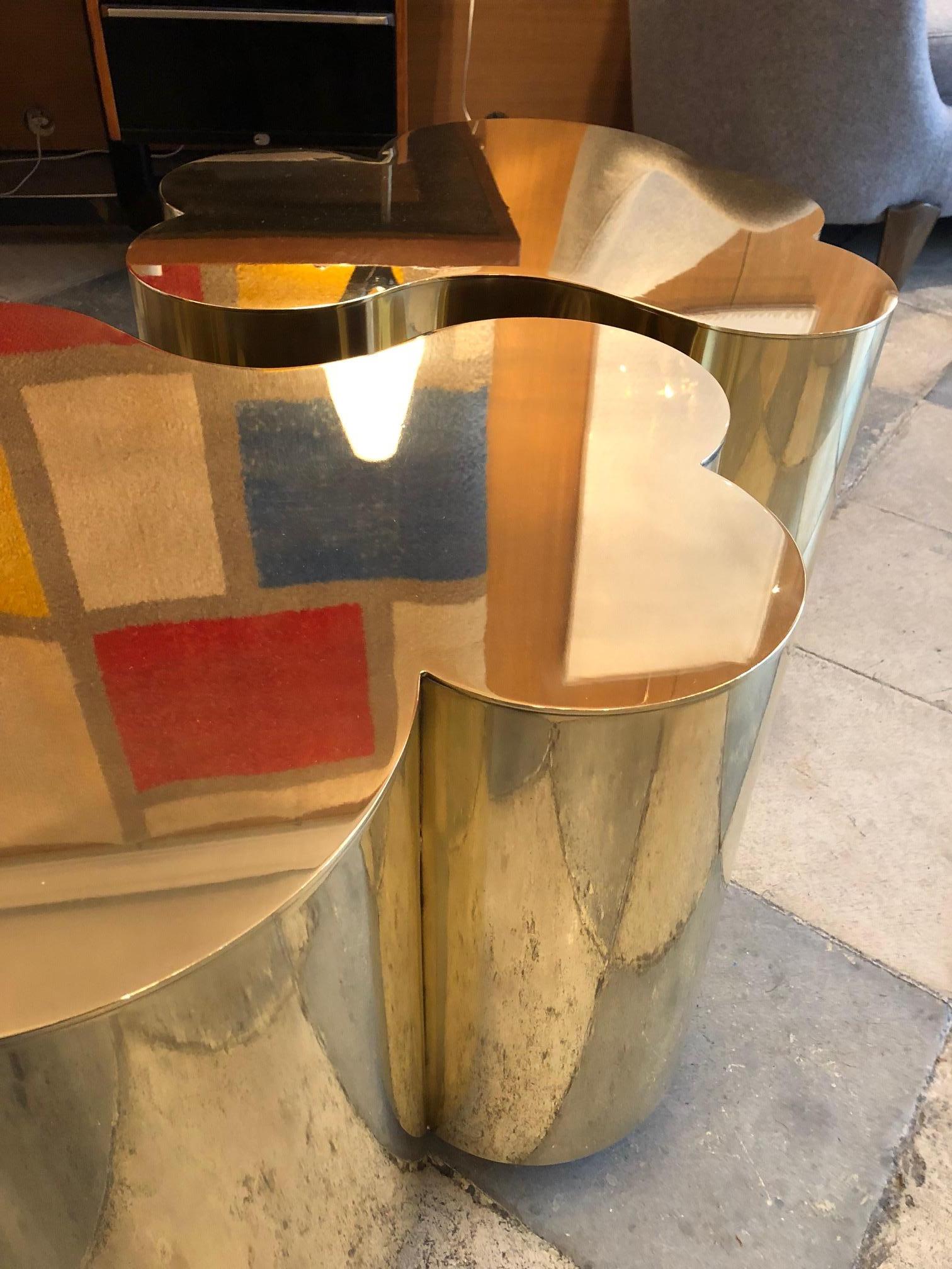French Brass coffee tables 