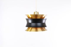 Brass Colored Trava Pendant by Carl Thore for Granhaga, 1960s