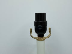 Brass Column Table Lamp, 1980s