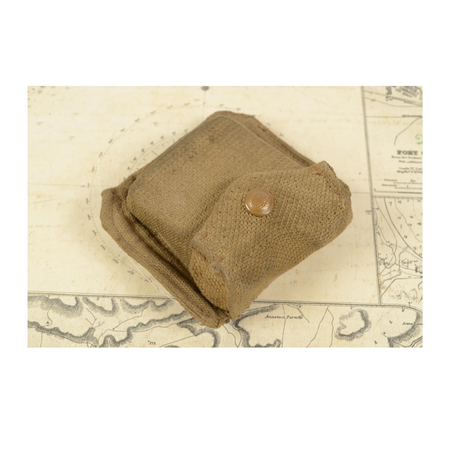 Brass Compass 1945 with Original Green Fabric Case 12