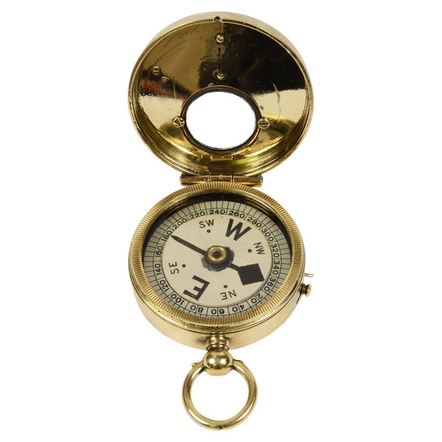 Ship Compass on Brass Stand For Sale at 1stDibs