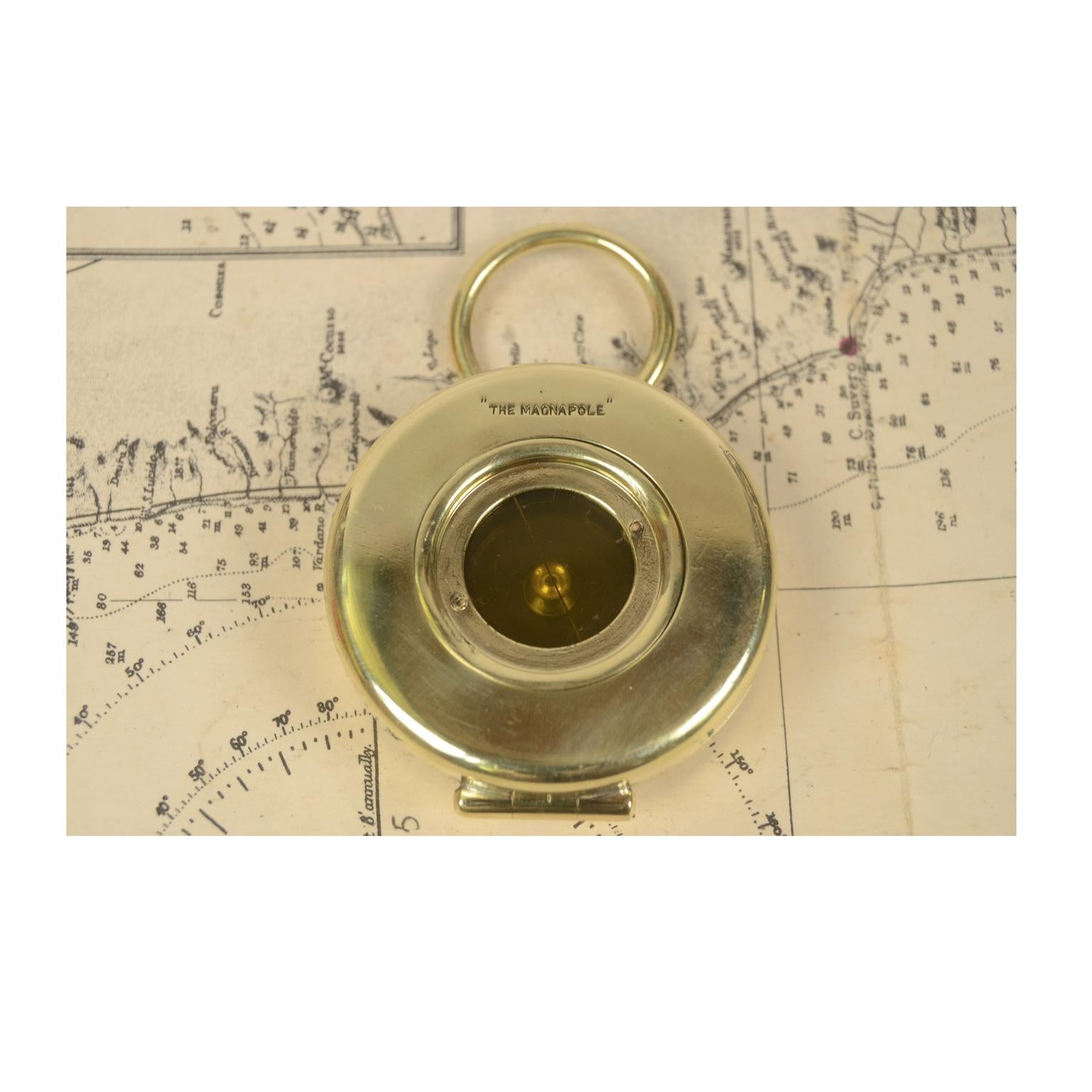 Brass Compass the Magnapole, Early 1900s 7