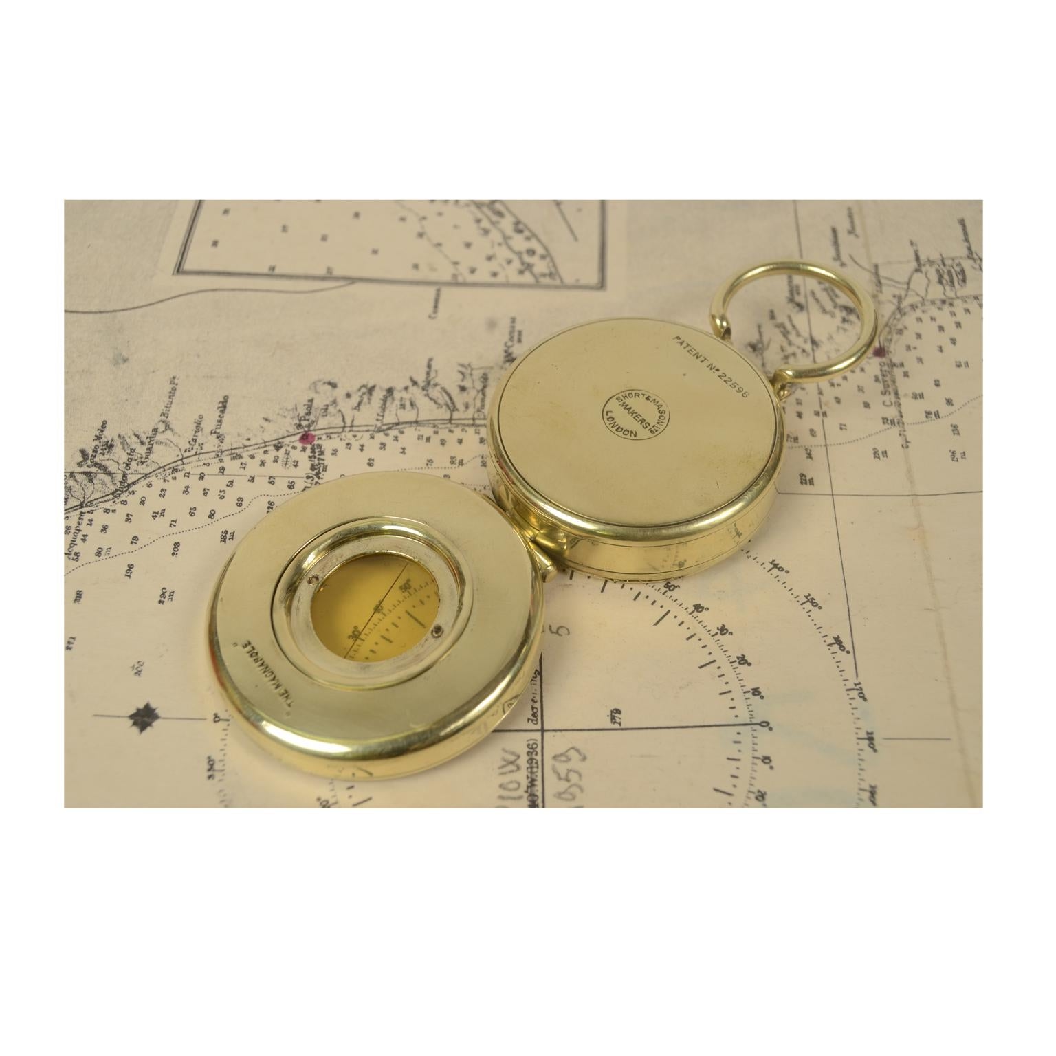 Brass Compass the Magnapole, Early 1900s 8