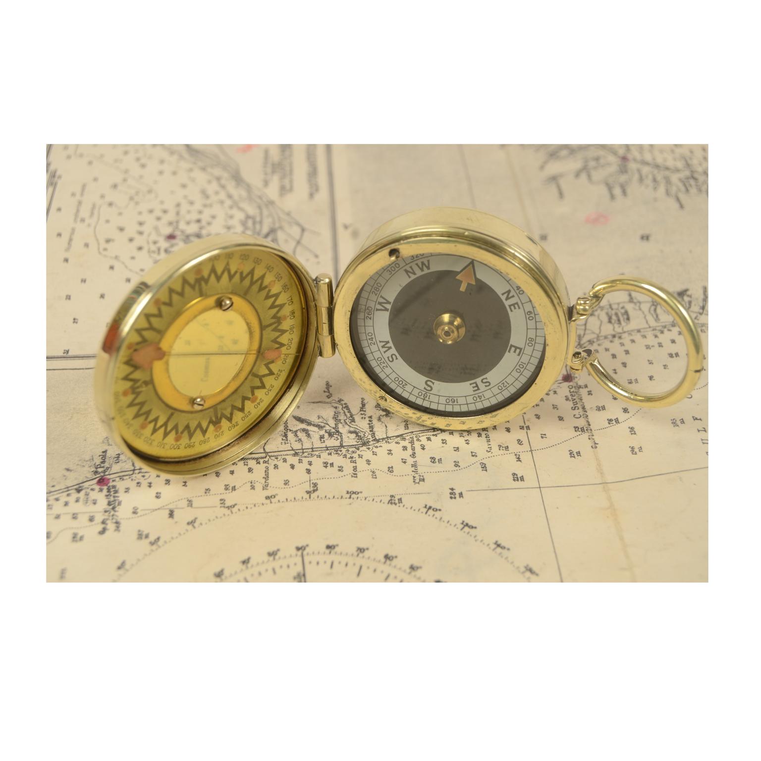 Brass Compass the Magnapole, Early 1900s 2