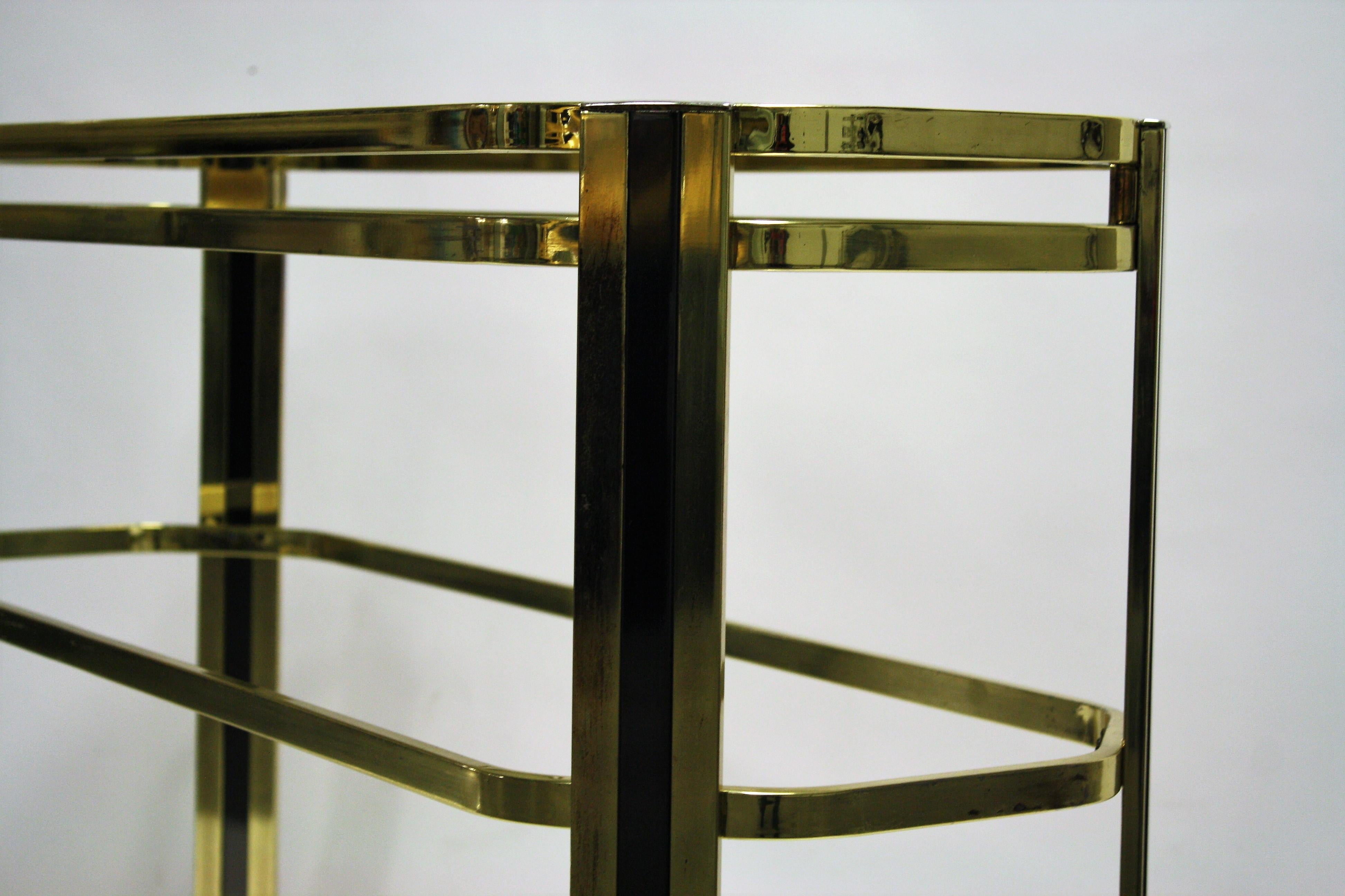 Brass Console Table, 1970s 4