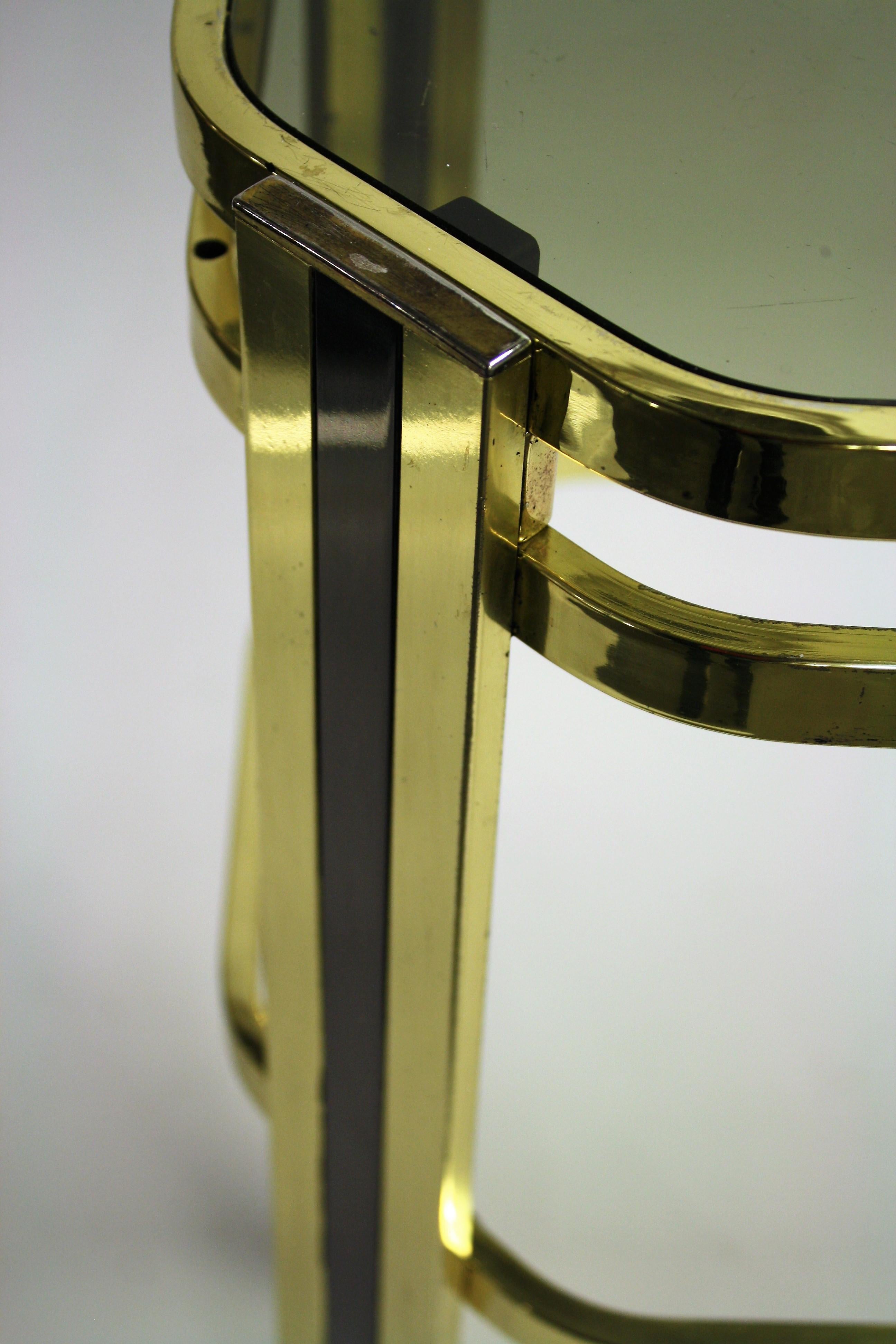 Late 20th Century Brass Console Table, 1970s