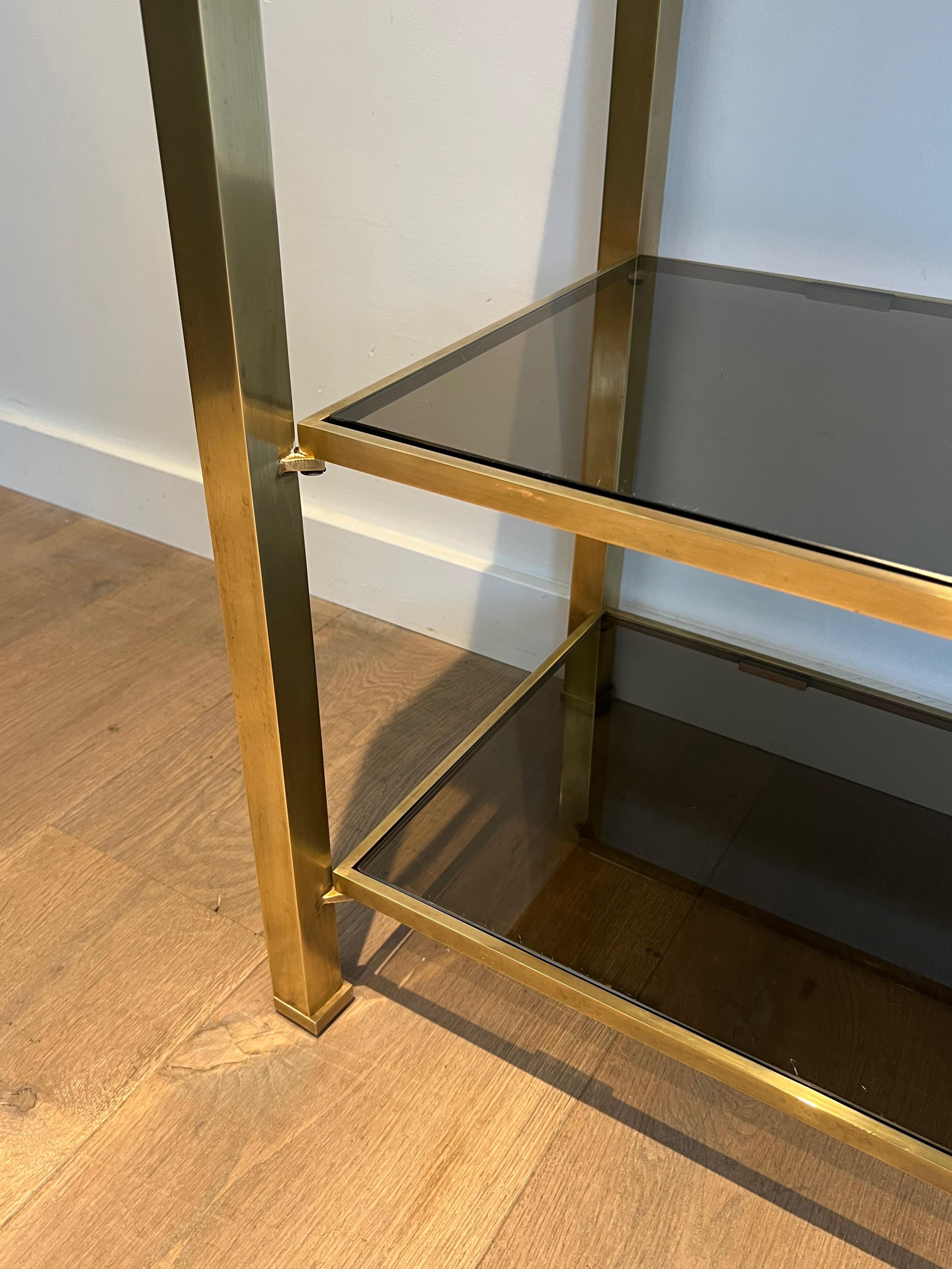 Mid-20th Century Brass Console Table by Guy Lefèvre for Maison Jansen. Circa 1970