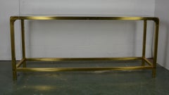 Brass Console Table by Mastercraft