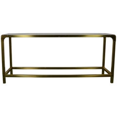 Brass Console Table by Mastercraft